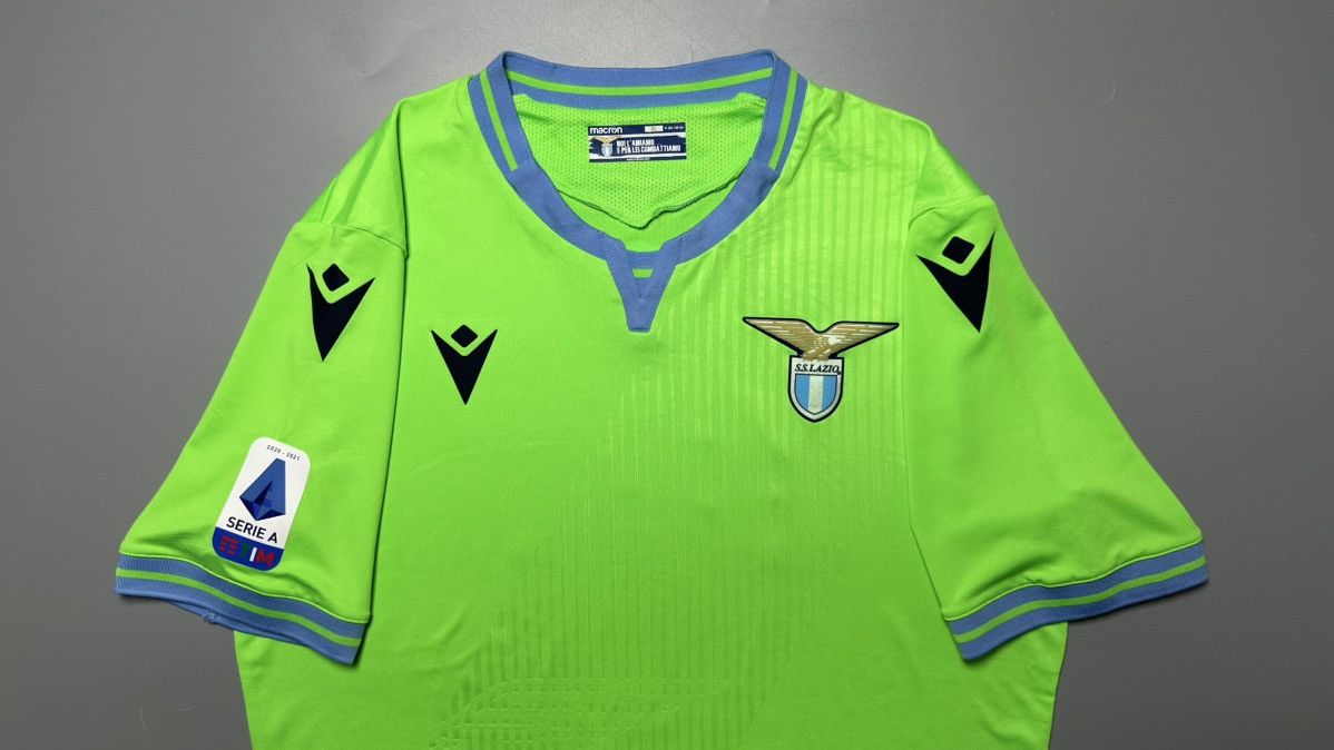 Macron LAZIO MACRON 2020/2021 FOOTBALL AWAY JERSEY #17 IMMOBILE Size US XL / EU 56 / 4 - 3 Thumbnail