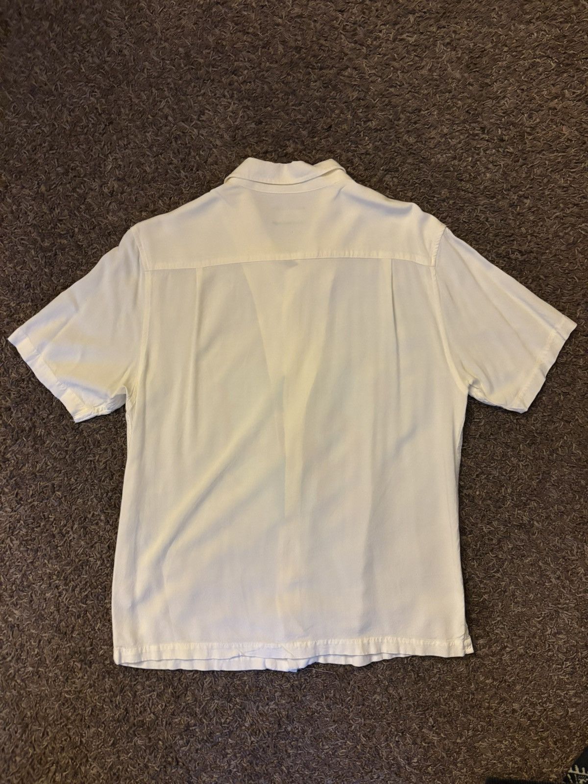 Golf Wang GOLFWANG Cream Short-Sleeve Button Up w/ Heart Graphic Size US M / EU 48-50 / 2 - 2 Thumbnail