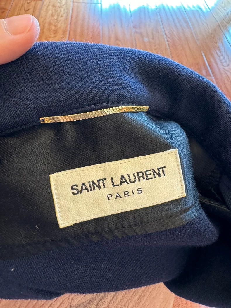 Saint Laurent Paris Saint Laurent Paris Embroidered logo navy jacket 2505-Nexta Size XS / US 0-2 / IT 36-38 - 2 Thumbnail