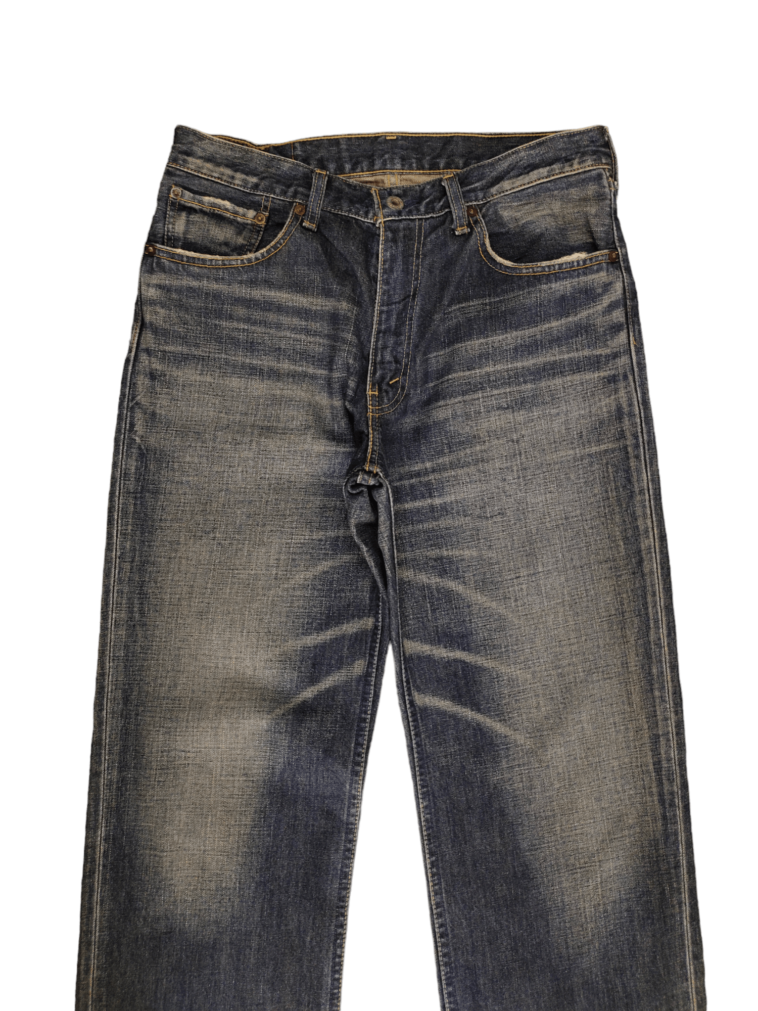 Comme des Garcons × Undercover And Suns Japan Studded Pocket Faded Black Denim Jeans Size US 32 / EU 48 - 2 Thumbnail