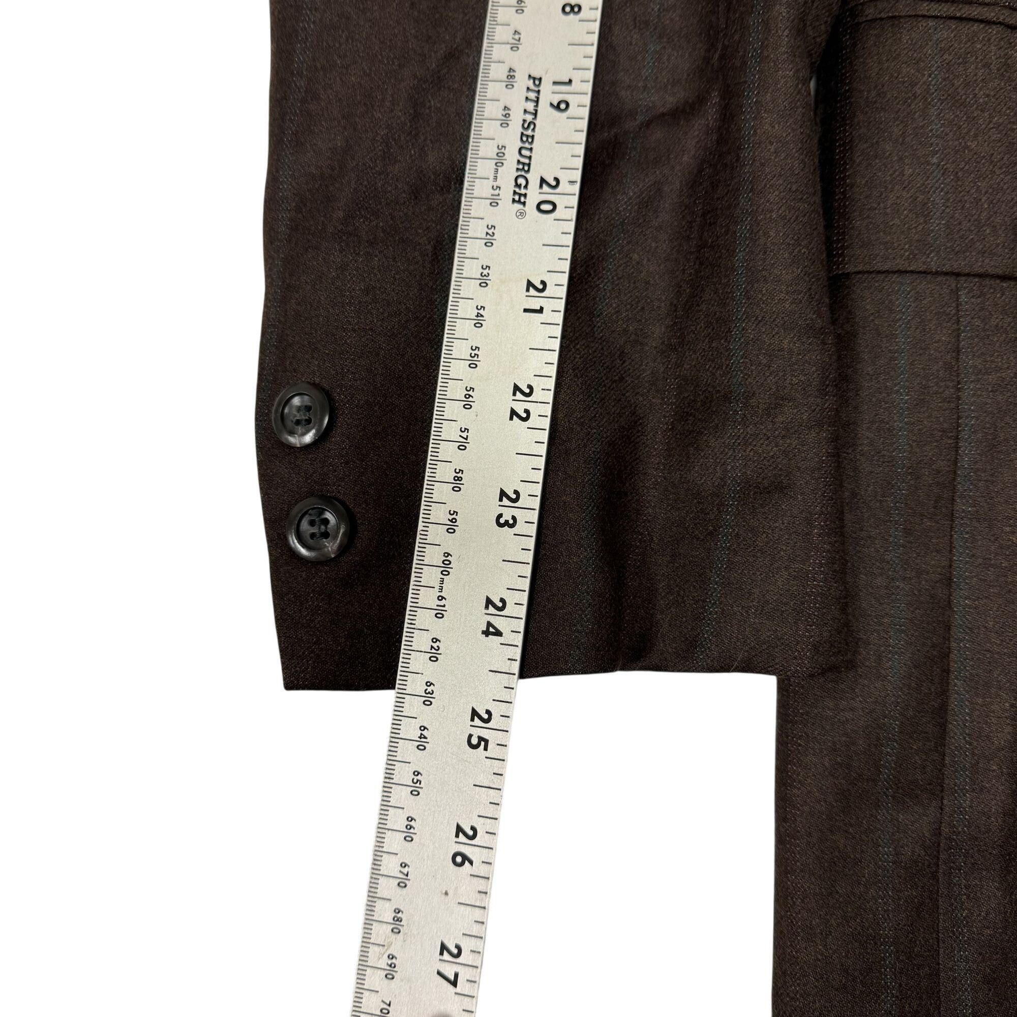 Botany 500 Vtg Botany 500 Sport Coat Blue TATTERSALL Stripe Blazer Size 40R - 8 Thumbnail