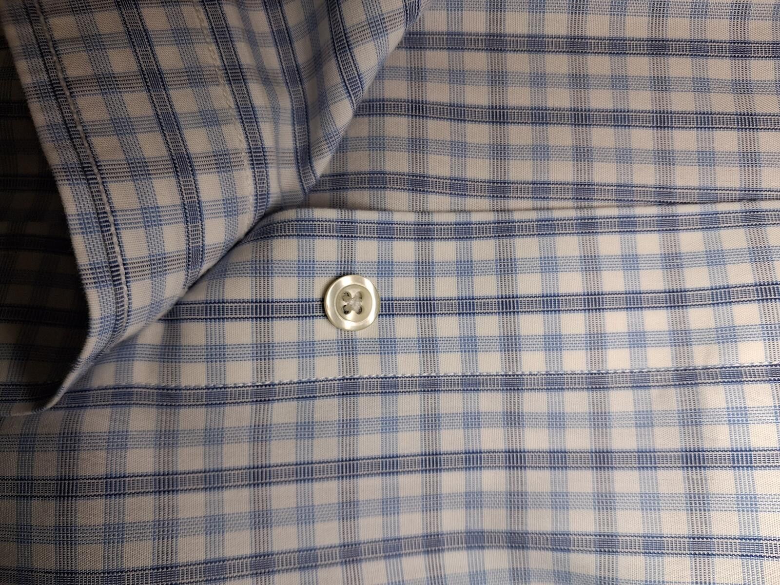 Brooks Brothers Brooks Brothers Dress Shirt Mens 16-36 L White Check Supima Size 42R - 6 Thumbnail