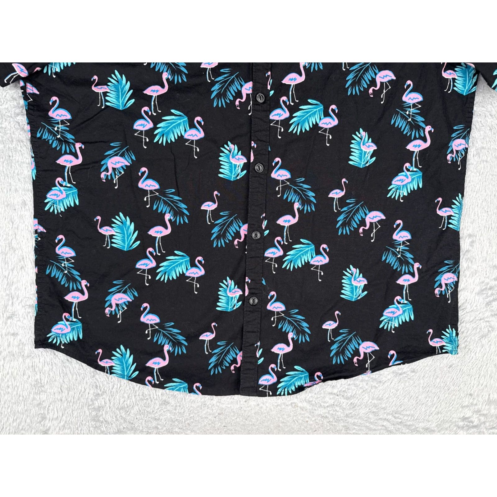Vintage No Boundaries Shirt Men XL Black Aloha Hawaiian Vacation Beach Floral Resort 90s? Size US XL / EU 56 / 4 - 5 Thumbnail