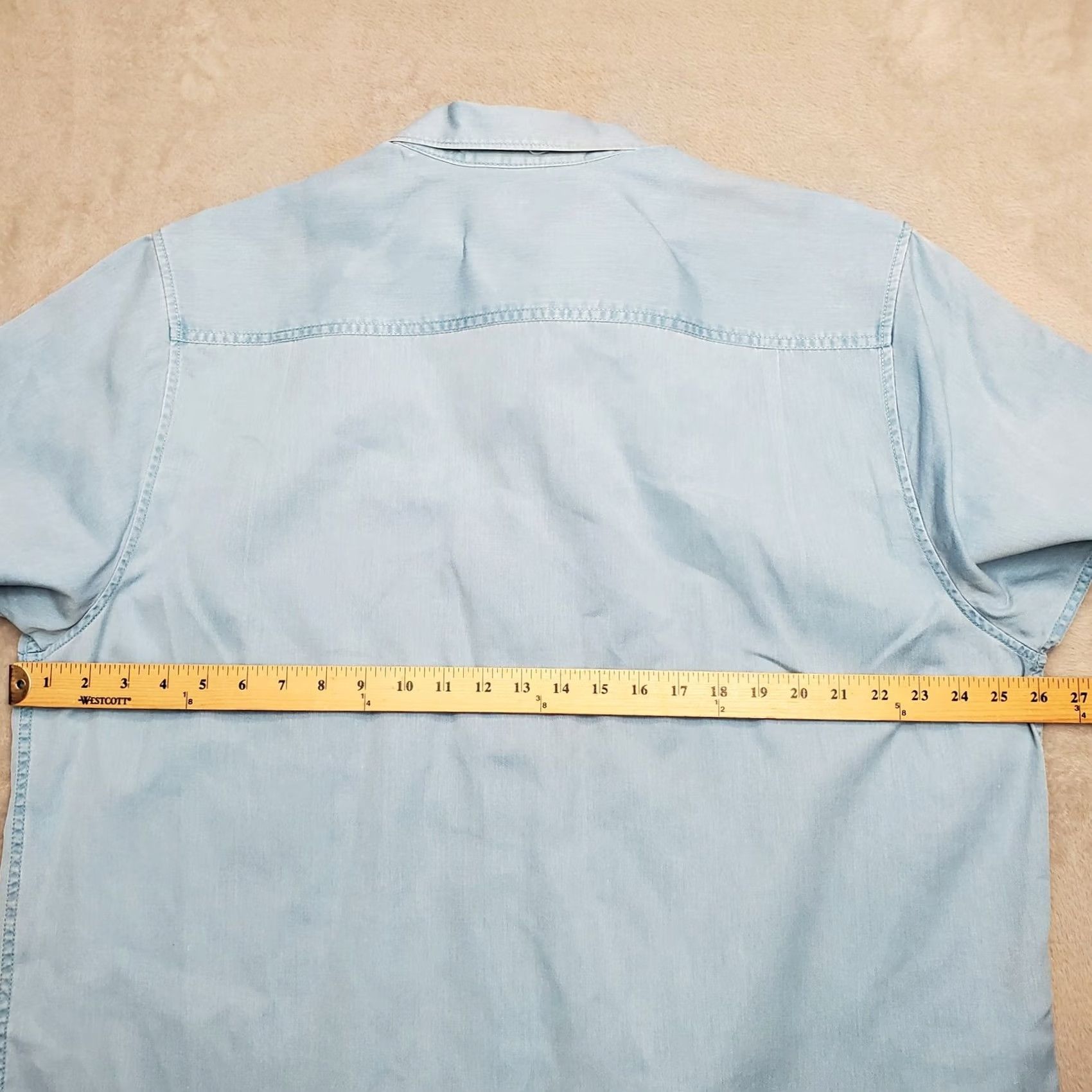 Tommy Bahama Tommy Bahama Shirt Mens XL Blue Tencel Cotton Short Sleeve Button-Up Size US XL / EU 56 / 4 - 6 Thumbnail