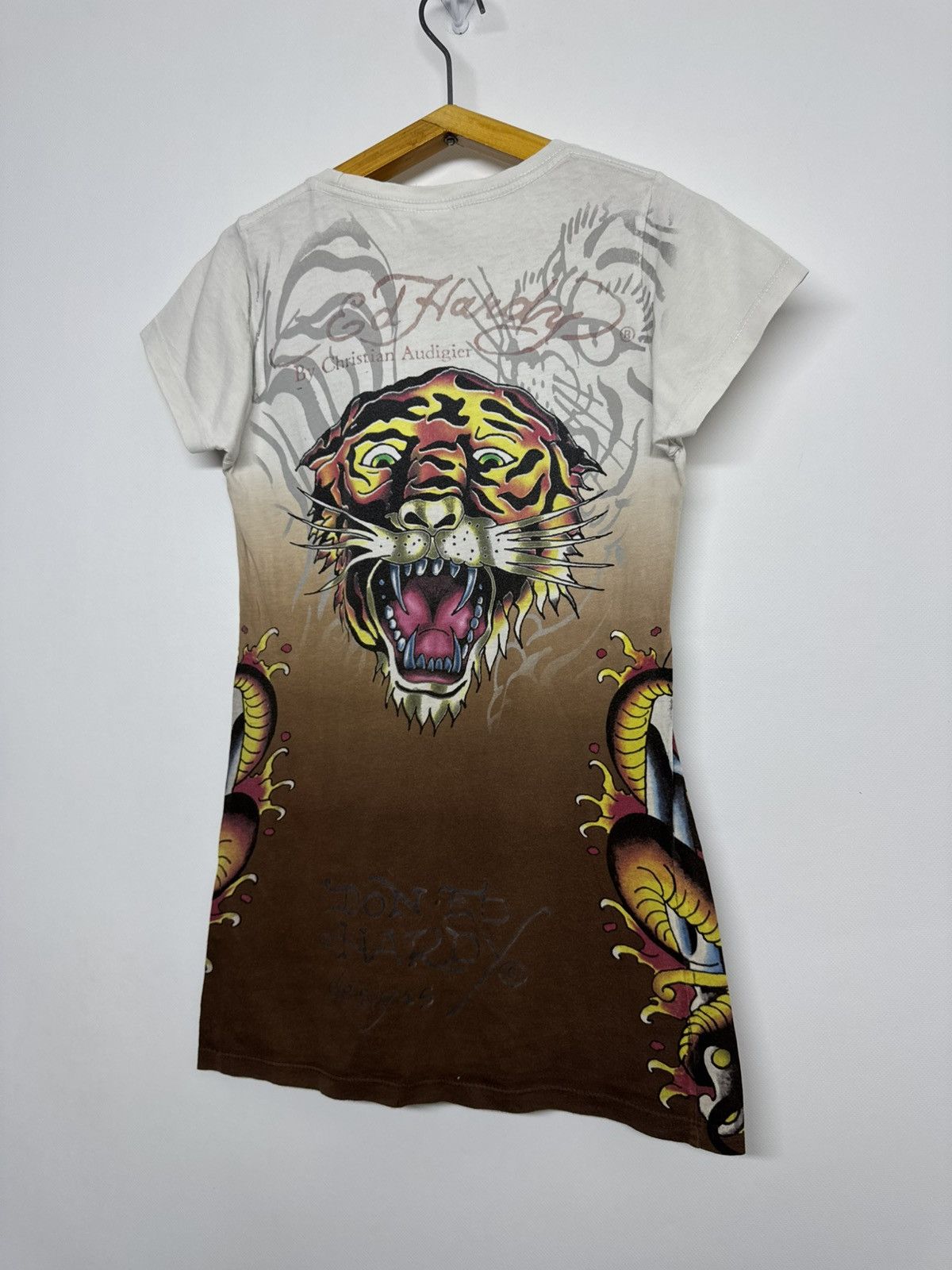 Ed Hardy Ed Hardy by Christian Audigier 'Til True Death Shirt Dress Size S / US 4 / IT 40 - 10 Thumbnail