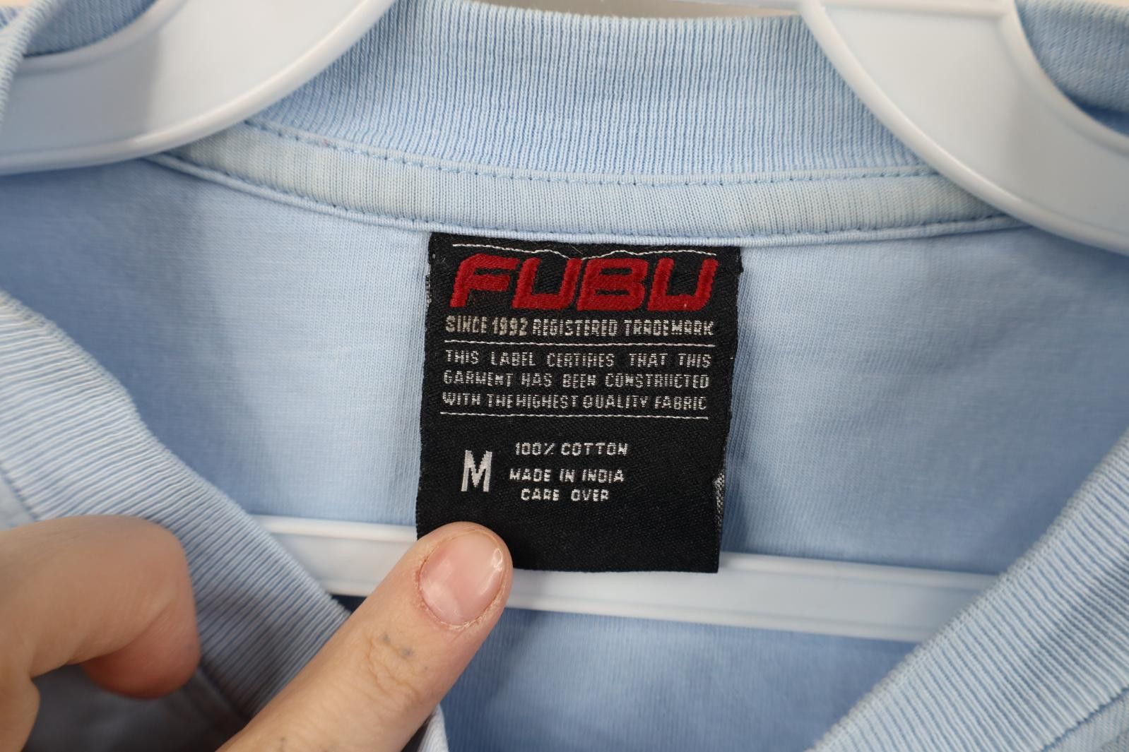 Fubu Vintage 90s Y2K FUBU Spell Out Long Sleeve T-Shirt Blue Size US M / EU 48-50 / 2 - 7 Thumbnail