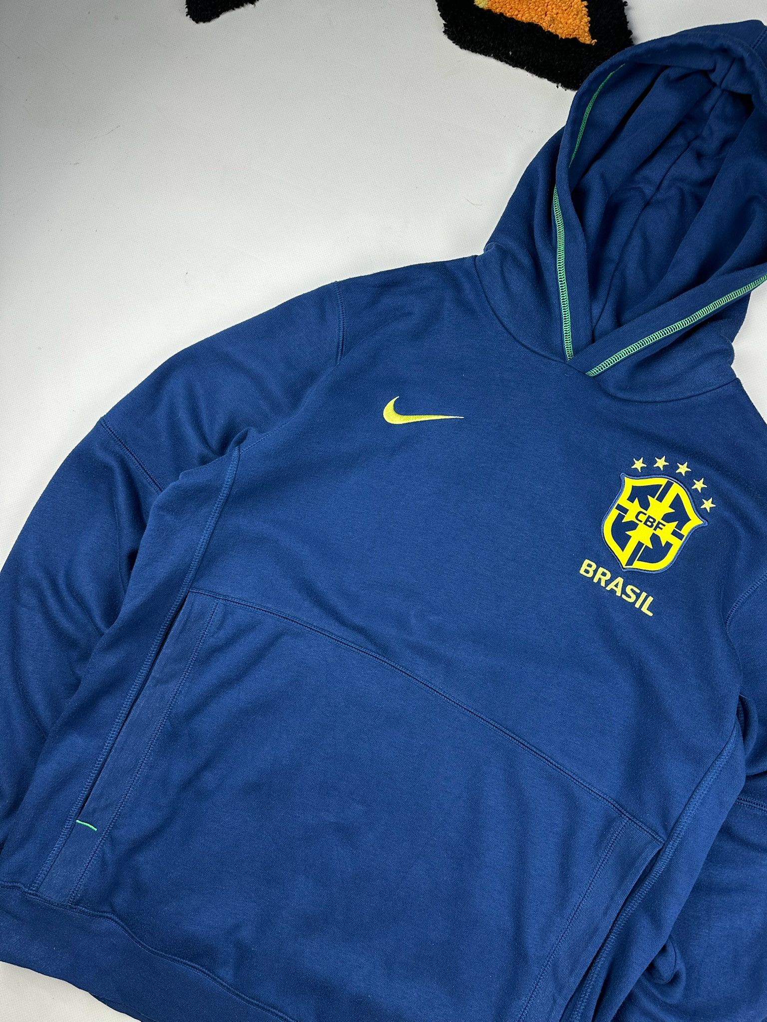 Nike Nike Brasil Vintage Fleece Y2K Hoodie S Soccer Size US M / EU 48-50 / 2 - 4 Thumbnail