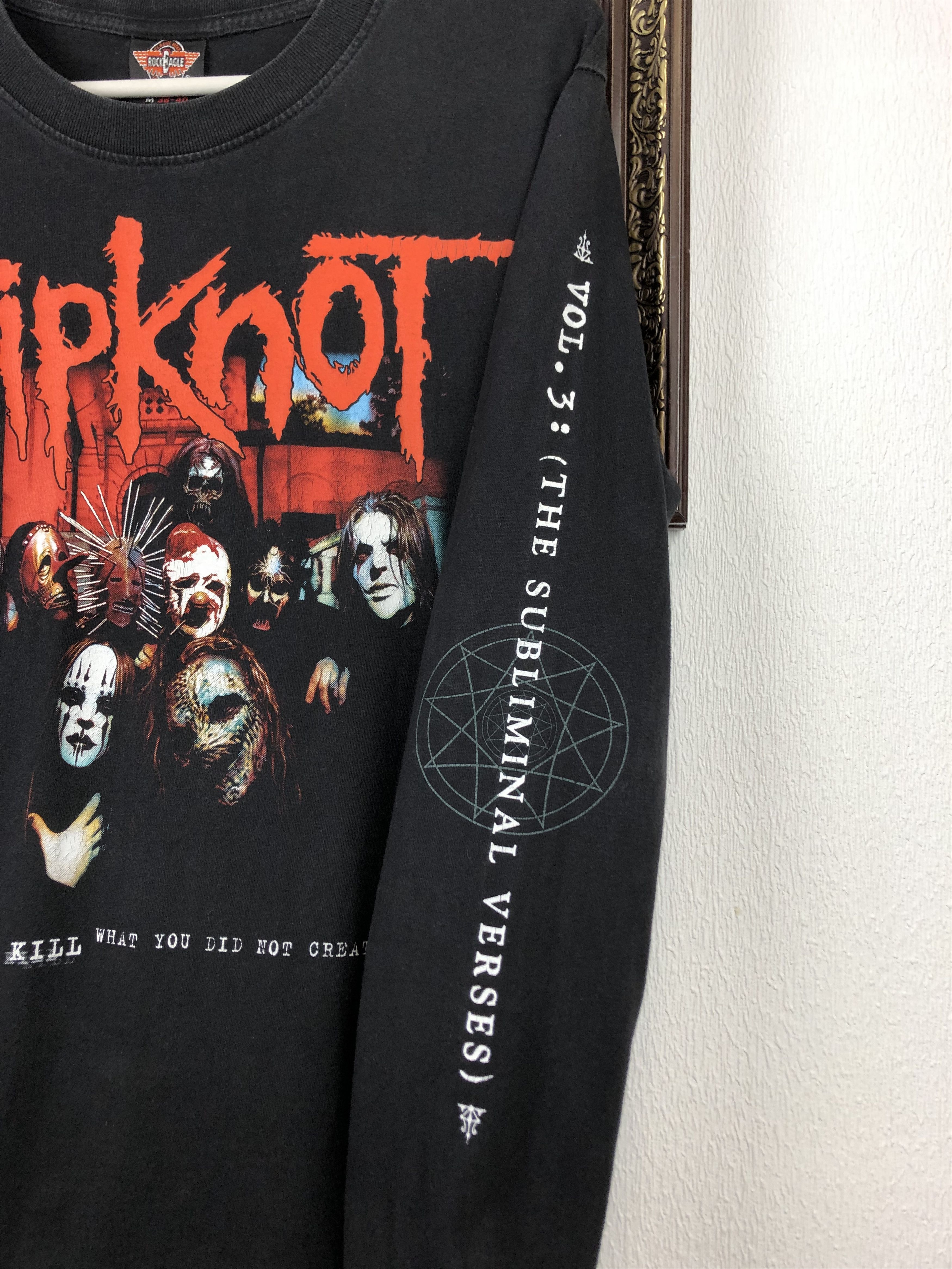 Band Tees Vintage Slipknot Over Print Band Shirt Long Sleeve Tee Iowa Size US S / EU 44-46 / 1 - 6 Thumbnail