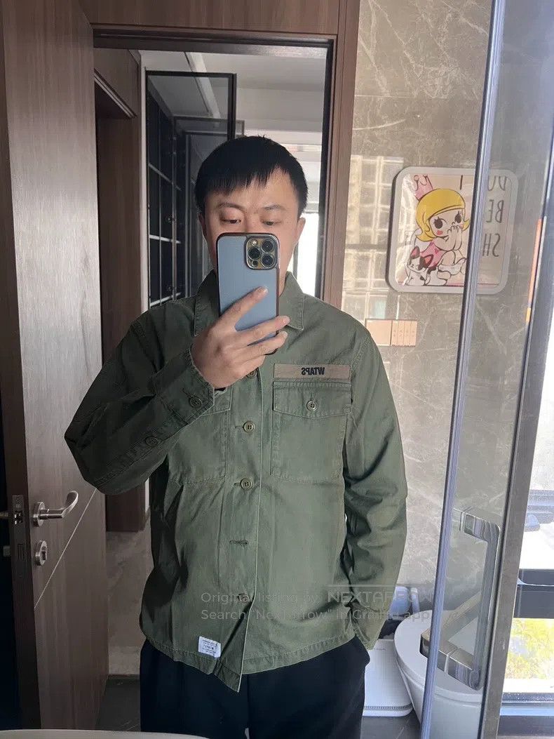 Wtaps Wtaps Green military two-pocket long-sleeve shirt Size US M / EU 48-50 / 2 - 6 Thumbnail