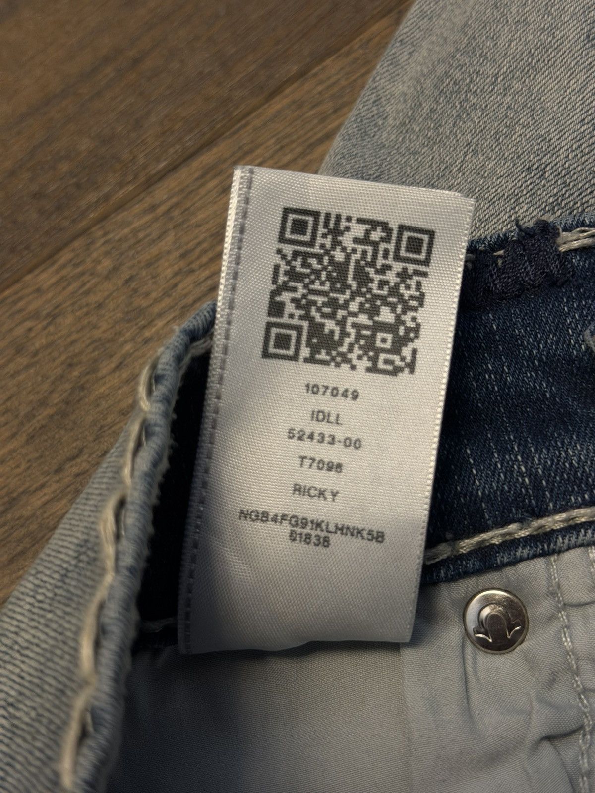 True Religion True Religion Ricky Straight Jeans Size US 32 / EU 48 - 9 Thumbnail