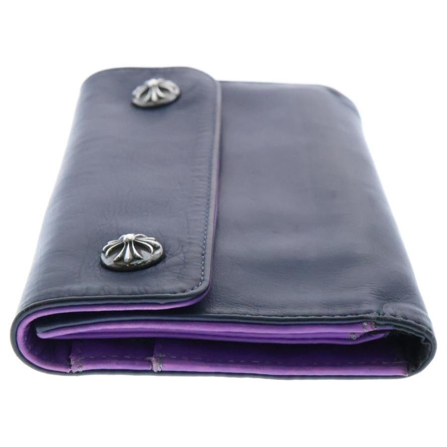 Chrome Hearts Chrome Hearts WAVE CROSS BALL Purple Leather Wallet Size ONE SIZE - 1 Thumbnail