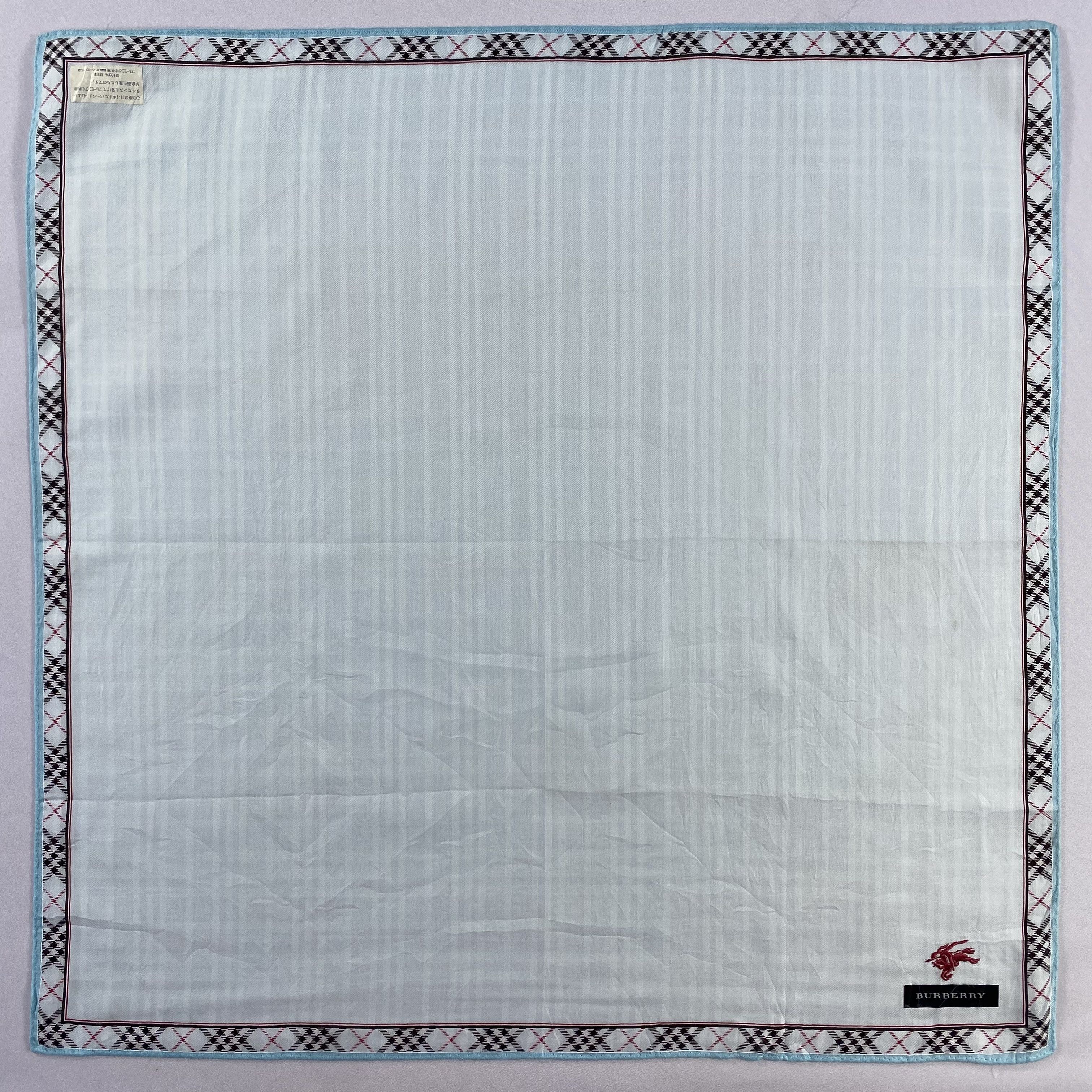 Burberry × Vintage NWt Burberry Handkerchief / Neckerchief / Bandana-P698 Size ONE SIZE - 1 Thumbnail