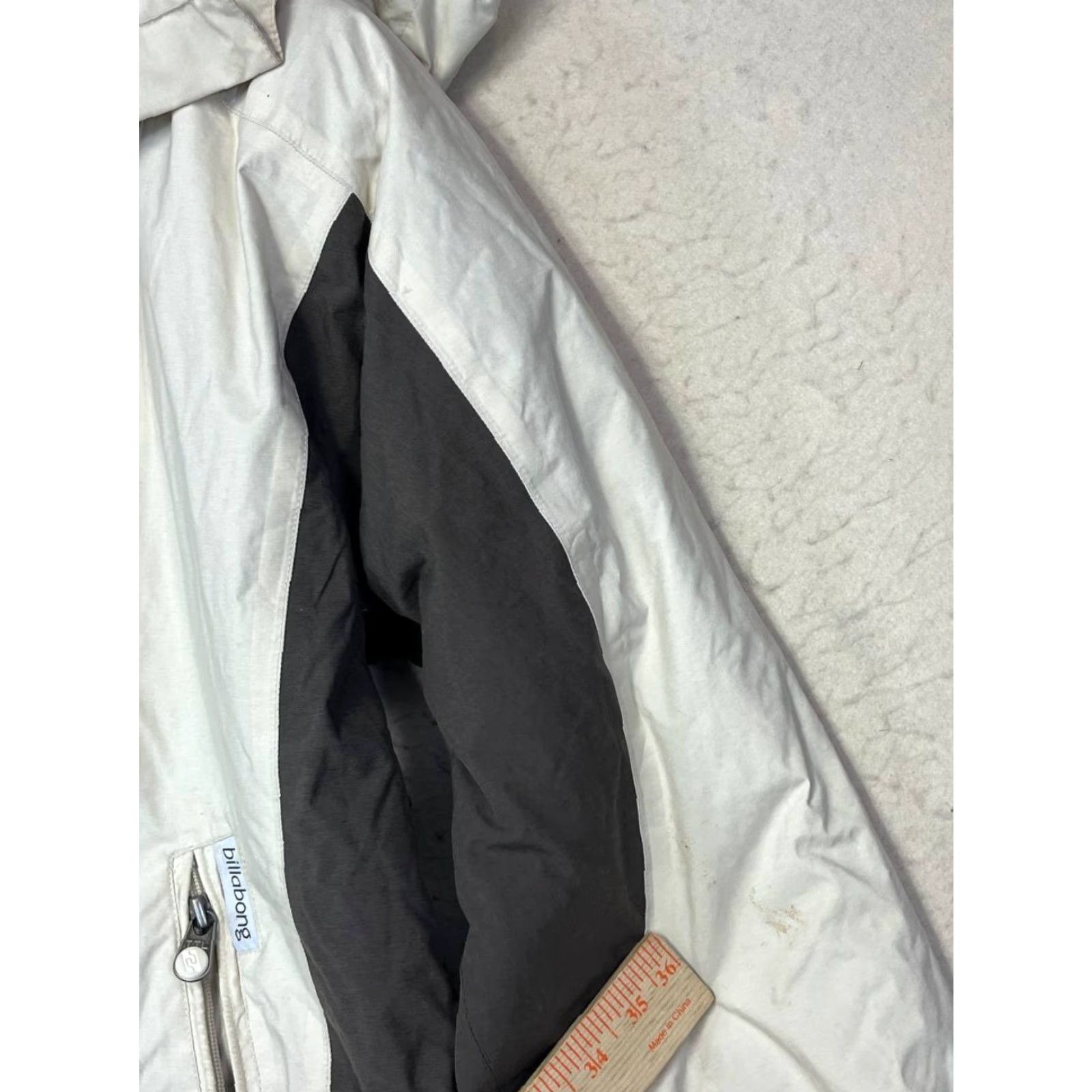 Billabong Billabong Expedition Jacket Men M White Water Resistant Hooded Puffer Mid-Length Outdoor Winter Coat Size US M / EU 48-50 / 2 - 6 Thumbnail