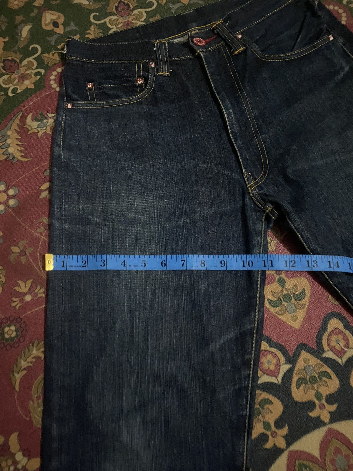 Designer × Japanese Brand × Vintage Cune Japan Distressed Rabbit Printed Denim Pants Size US 30 / EU 46 - 19 Thumbnail