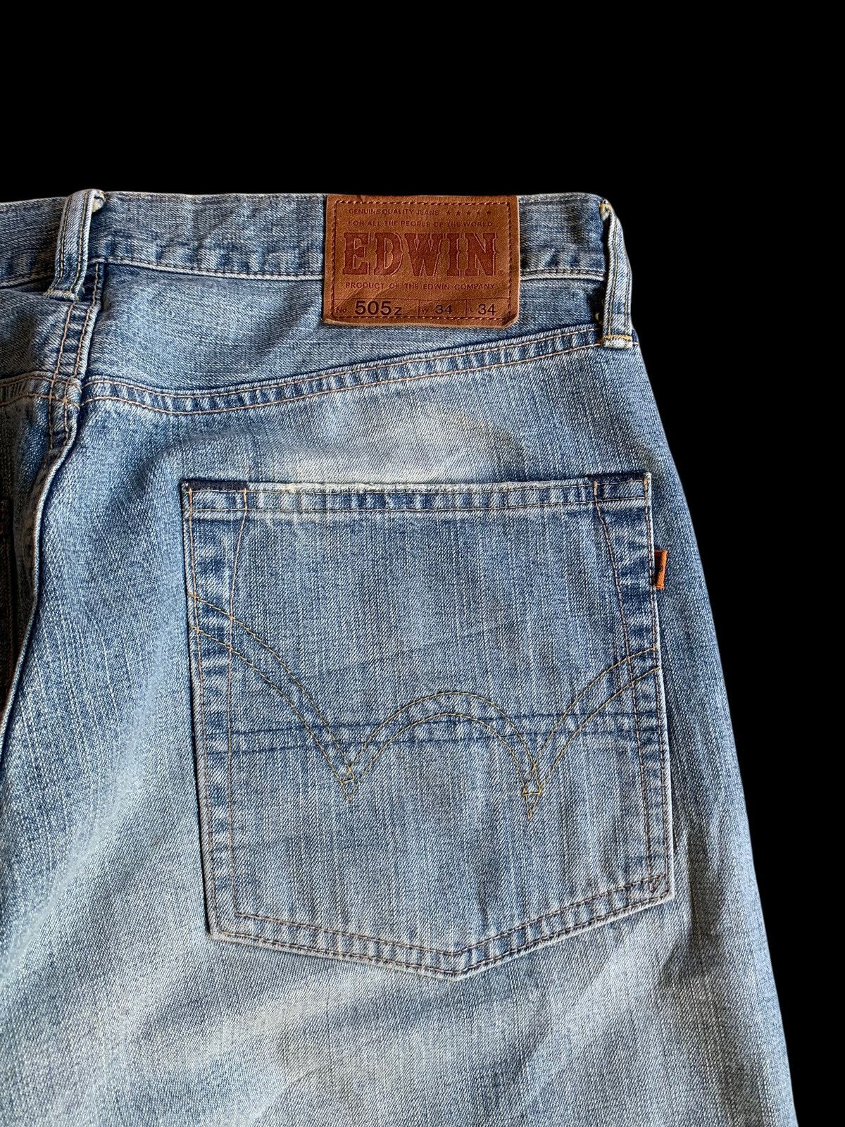 Other EDWIN 505Z SELVEDGE BAGGY FADED&RUSTY DENIM Size US 34 / EU 50 - 15 Thumbnail