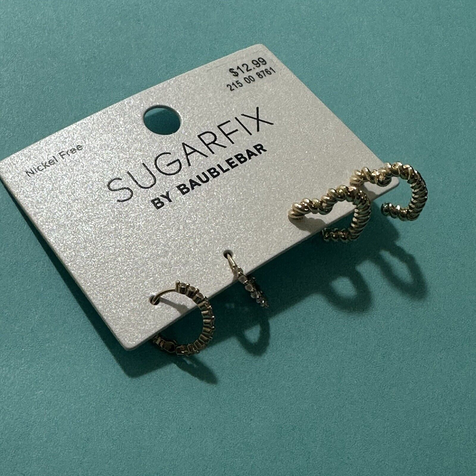 Other SUGARFIX by BaubleBar Crystal Beaded Double Hoop Earrings Size ONE SIZE - 2 Thumbnail