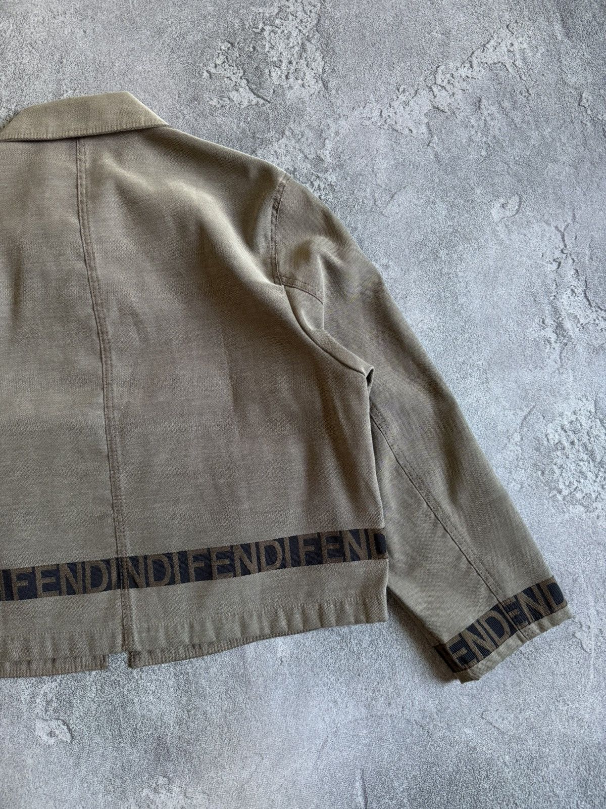 Fendi FENDI retro vintage zip jacket blazer bomber monogram 90s Size M / US 6-8 / IT 42-44 - 16 Thumbnail