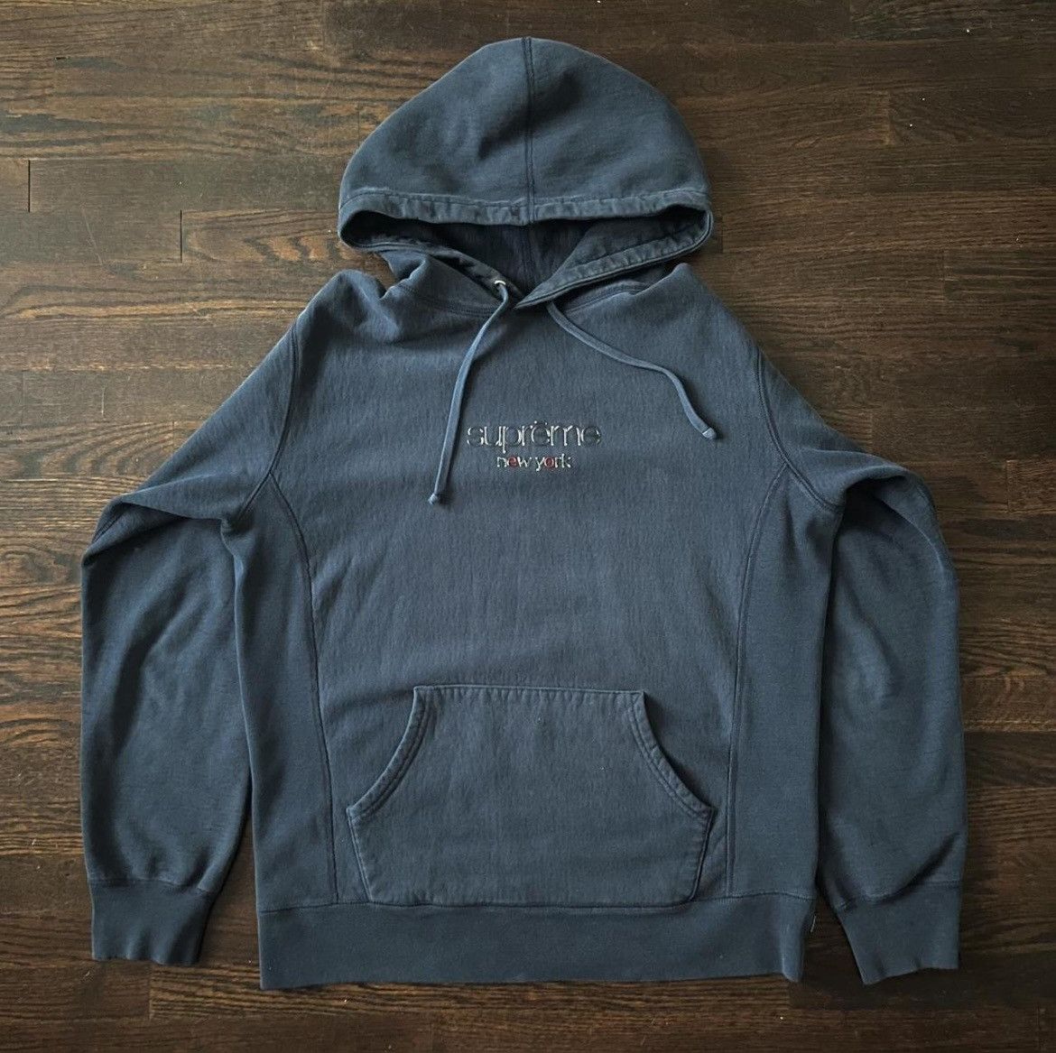 Supreme Vintage Rare Supreme Chrome Classic Logo Hoodie Size US L / EU 52-54 / 3 - 1 Thumbnail
