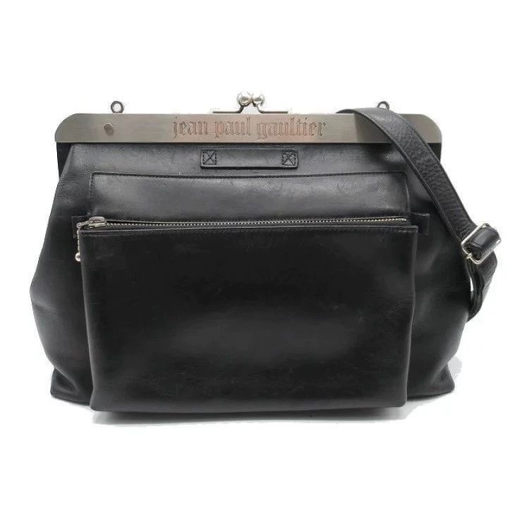 Jean Paul Gaultier Jean Paul Gaultier Leather mouth gold bag backpack-2505 Size ONE SIZE - 1 Thumbnail