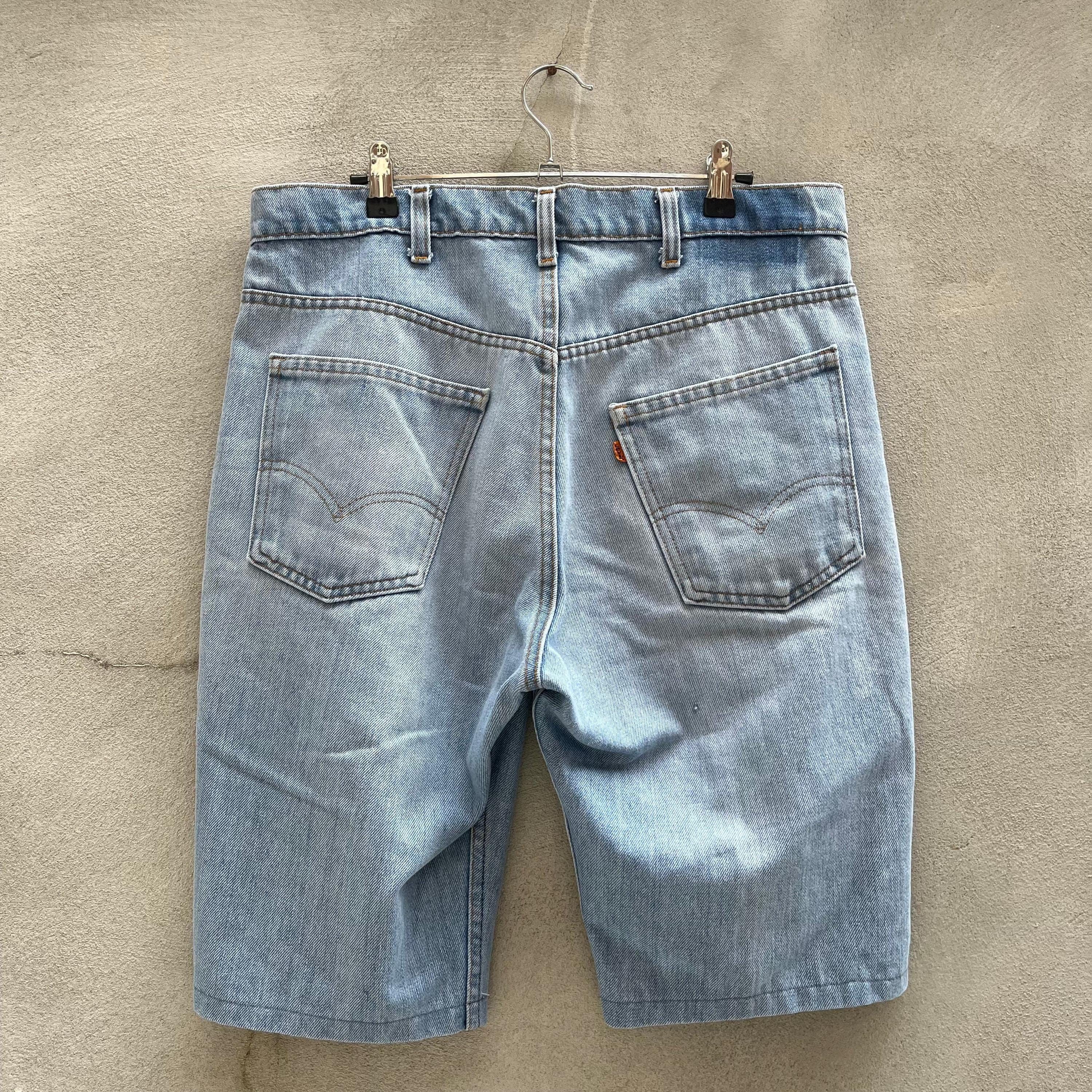 Levi's × Vintage 70's Vintage Levis Denim Shorts Size US 34 / EU 50 - 2 Thumbnail