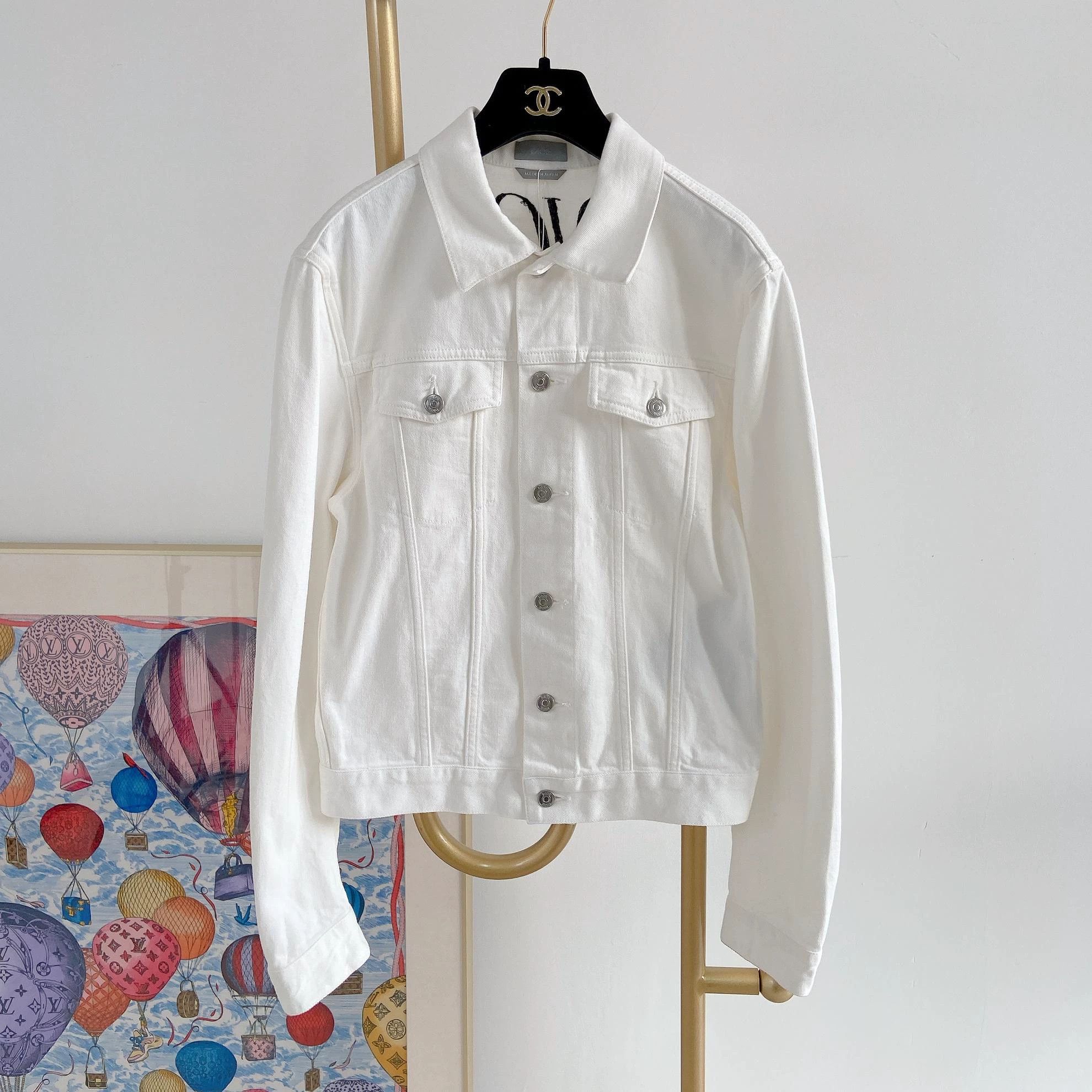 Dior Dior White Denim Jacket Size 46 4332 Size US S / EU 44-46 / 1 - 1 Thumbnail