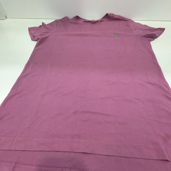 Vivienne Westwood Vivienne Westwood Logo Round Neck T-Shirt in Pink Size M / US 6-8 / IT 42-44 - 2 Thumbnail