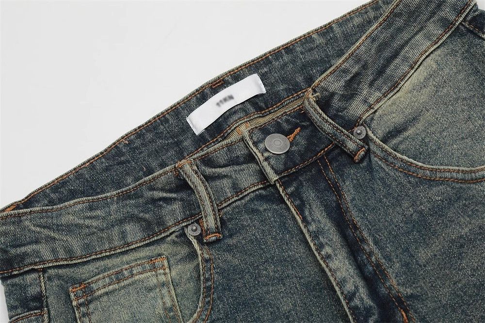 Japanese Brand × Jean Men's distressed contrast washed jeans Size US 32 / EU 48 - 3 Thumbnail