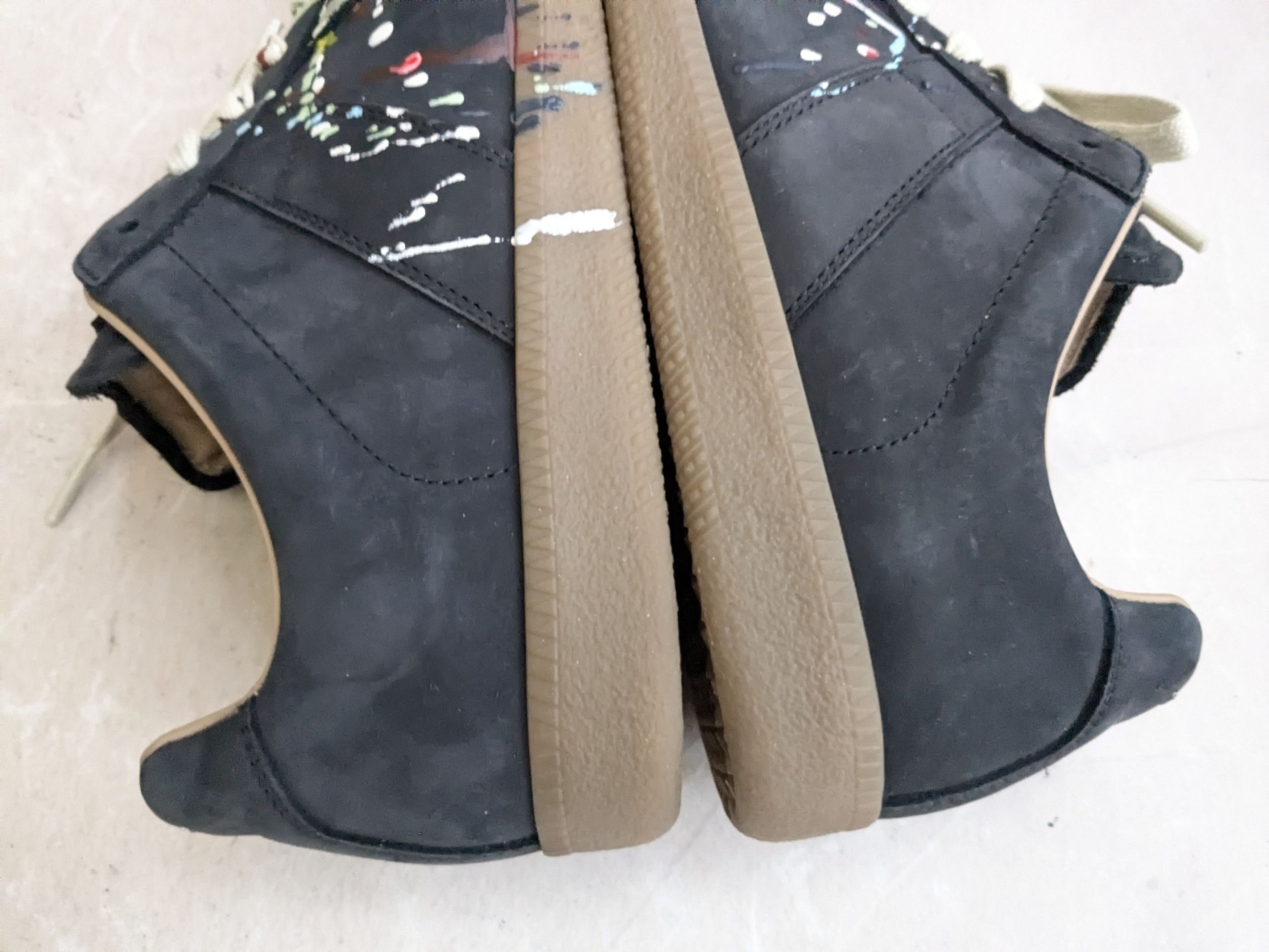 Maison Margiela Maison Margiela GAT Replica Paint Splatter Black 8 41 Low Size US 8 / EU 41 - 9 Thumbnail