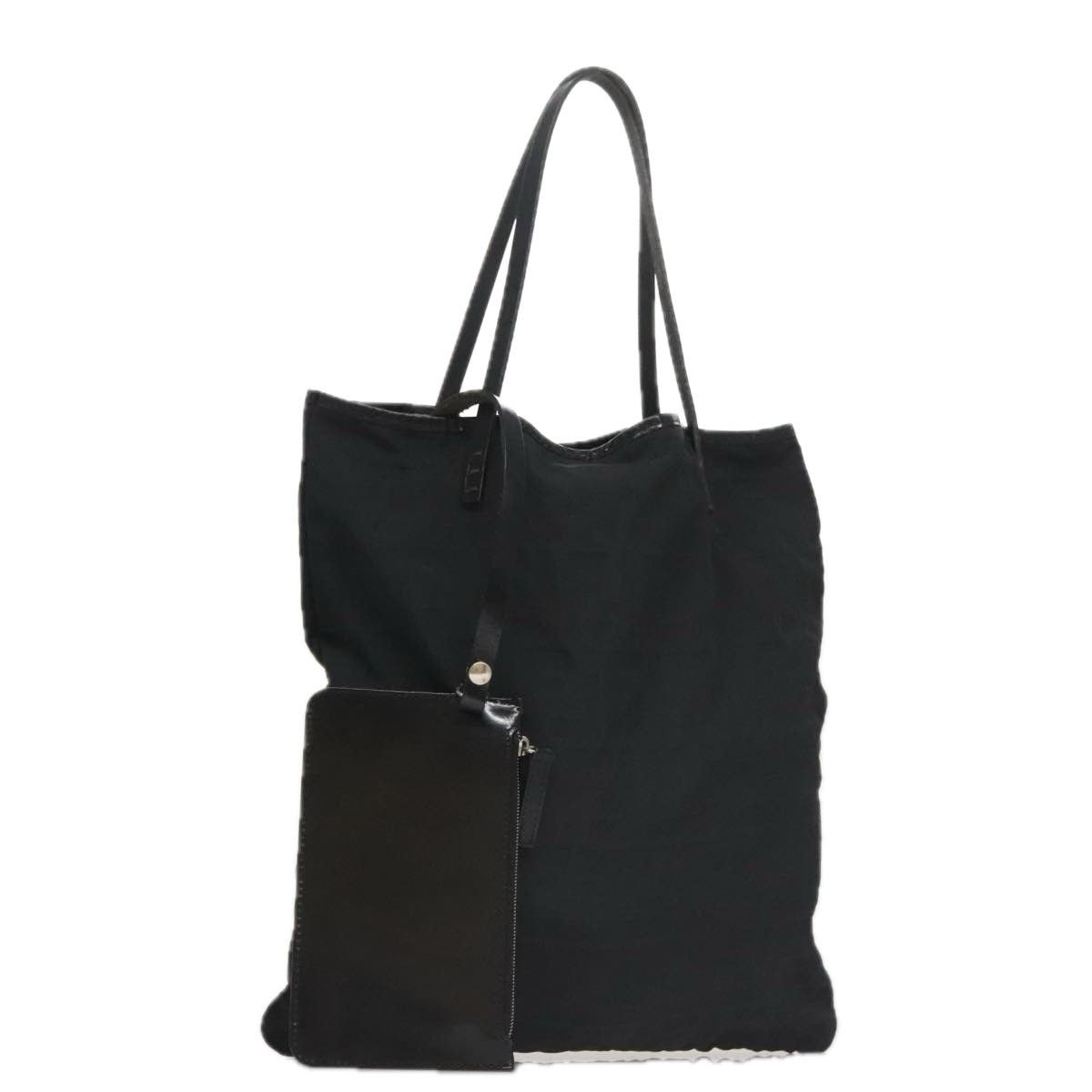 Fendi Zucca Canvas Tote Bag Black, Women's