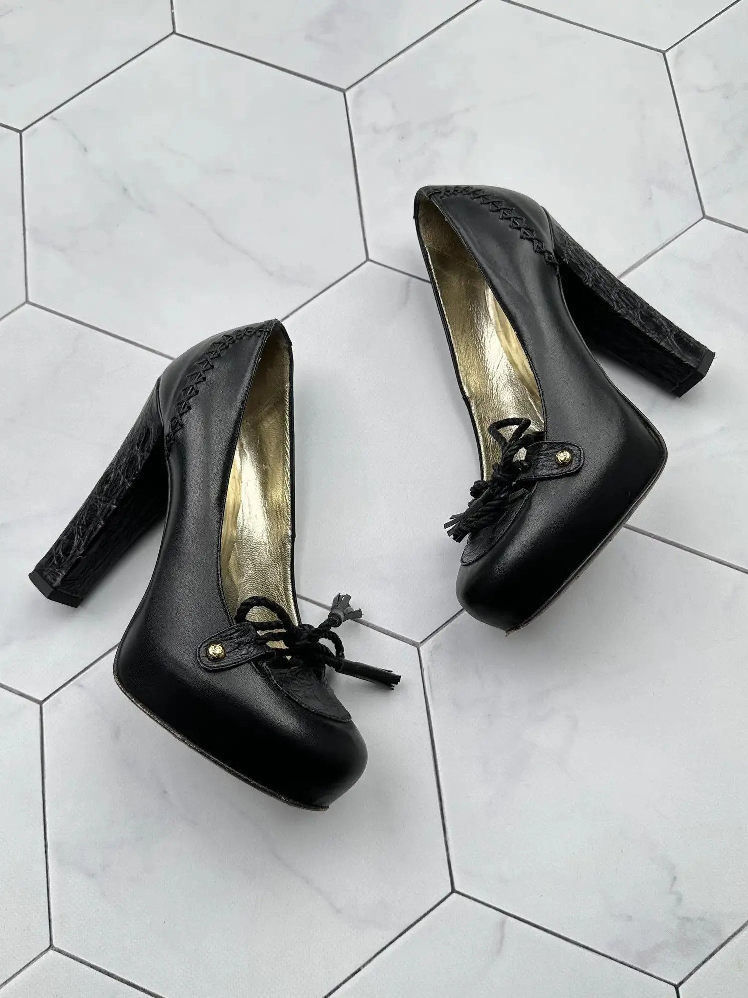 Just Cavalli Just Cavalli Vintage Heels (W59) Size US 7 / IT 37 - 1 Thumbnail