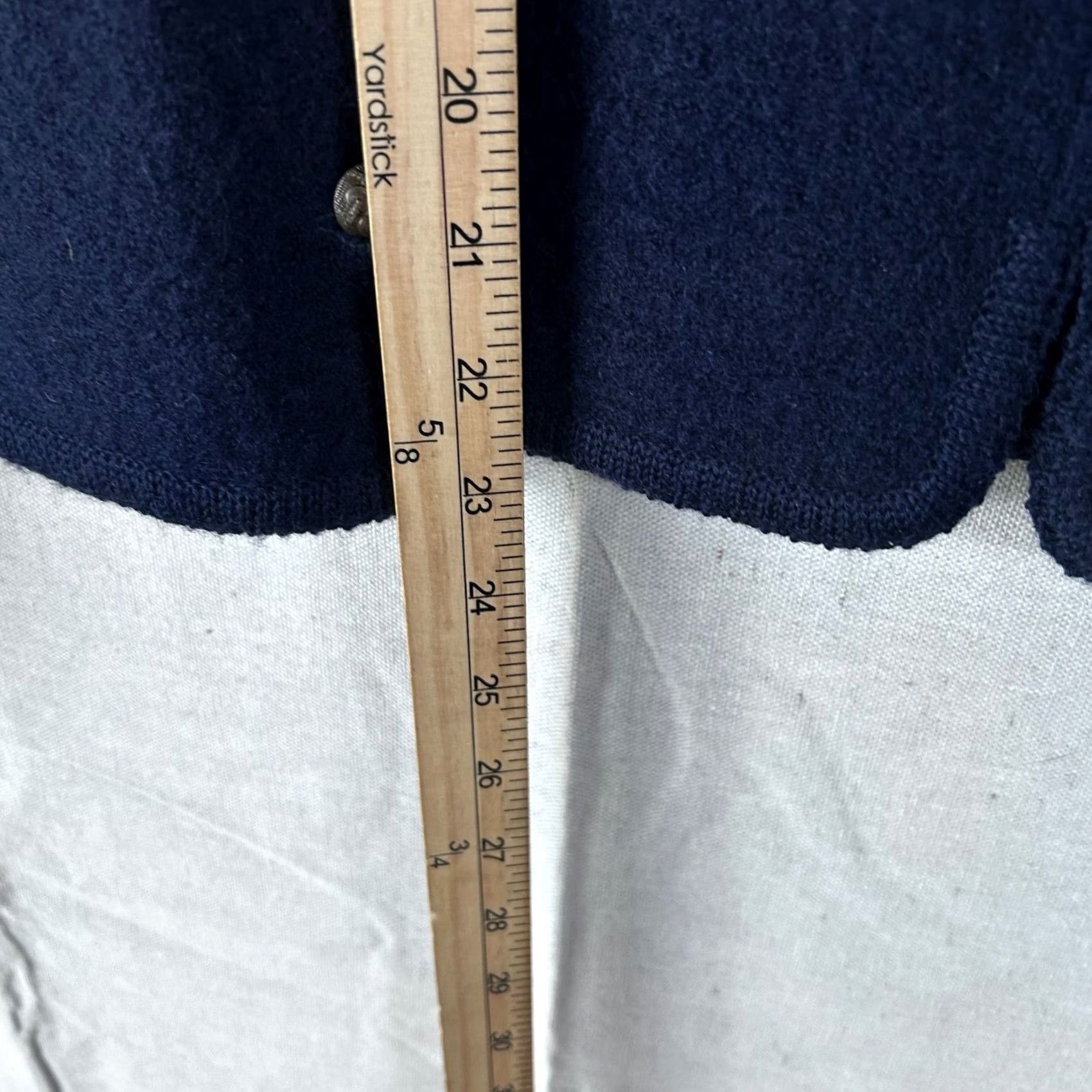 Vintage VINTAGE Mairi Navy Blue 100% Boiled Wool Jacket Gold Crest Buttons Large Size L / US 10 / IT 46 - 6 Thumbnail