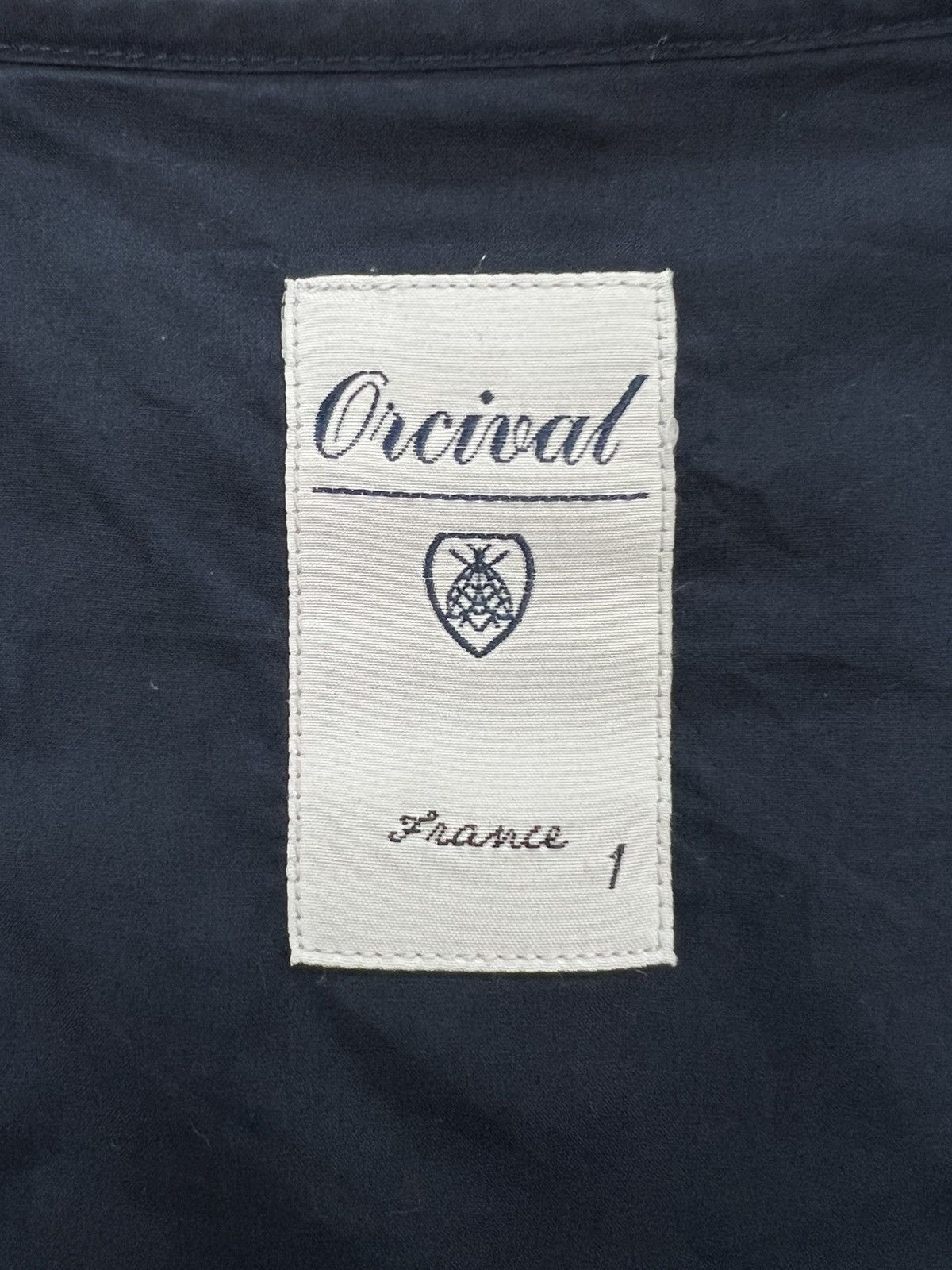Orcival Orcival Navy Quilted Collarless Jacket Size XS / US 0-2 / IT 36-38 - 10 Thumbnail