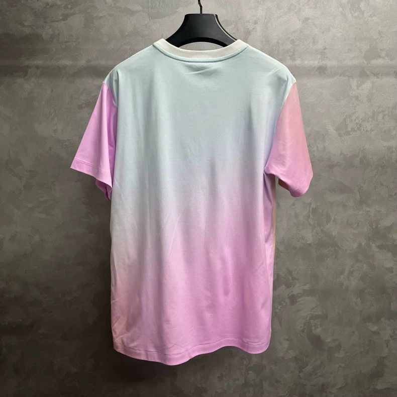 Louis Vuitton LOUIS VUITTON Pink logo print gradient round neck short sle Size US XXL / EU 58 / 5 - 5 Thumbnail