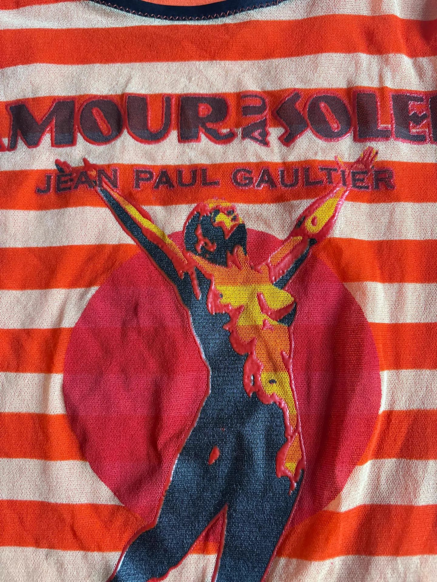 Jean Paul Gaultier JPG vintage striped panel nude figure tulle top M Size M / US 6-8 / IT 42-44 - 9 Thumbnail