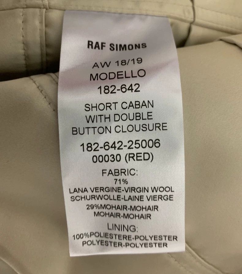 Raf Simons Raf Simons AW18 show heavy industry double-sided wool coat Size US M / EU 48-50 / 2 - 7 Thumbnail