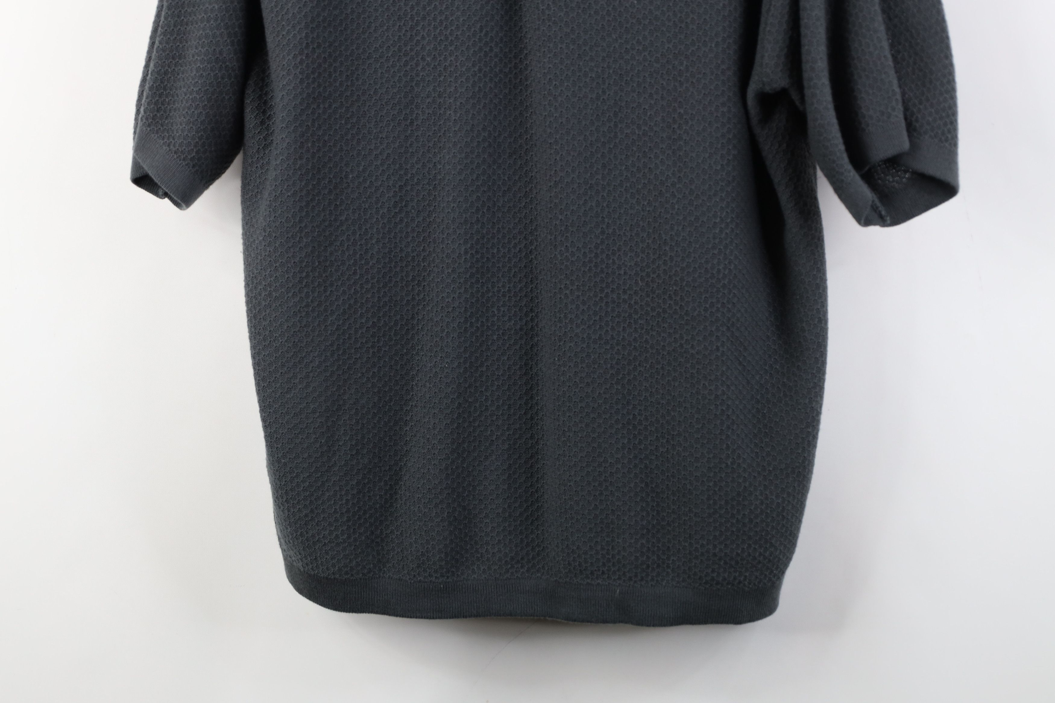 Vintage Vintage 90s Streetwear Thermal Knit Pullover Polo Shirt Gray Size US L / EU 52-54 / 3 - 3 Thumbnail