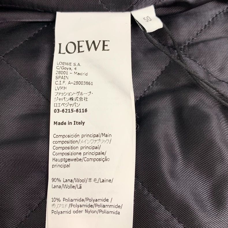 Loewe Loewe Patchwork logo pattern embroidered wool zipper baseb Size L / US 10 / IT 46 - 7 Thumbnail
