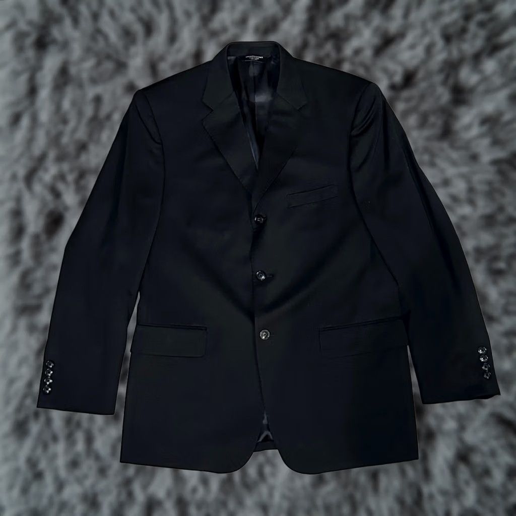 Pronto Uomo Pronto Uomo Suit Pronto Uomo Wool Black Three Button 2 Piece 42R Men’s Suit - 120s Wool Black Three Button 42R Mens Suit Size 42R - 1 Thumbnail