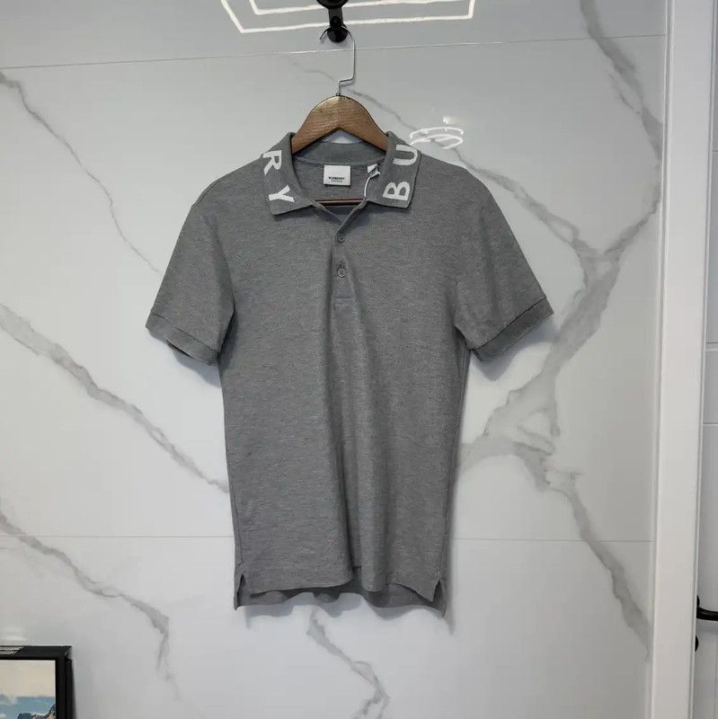 Burberry Burberry Men's Gray Cotton Short Sleeve Shirt Size US XS / EU 42 / 0 - 1 Thumbnail