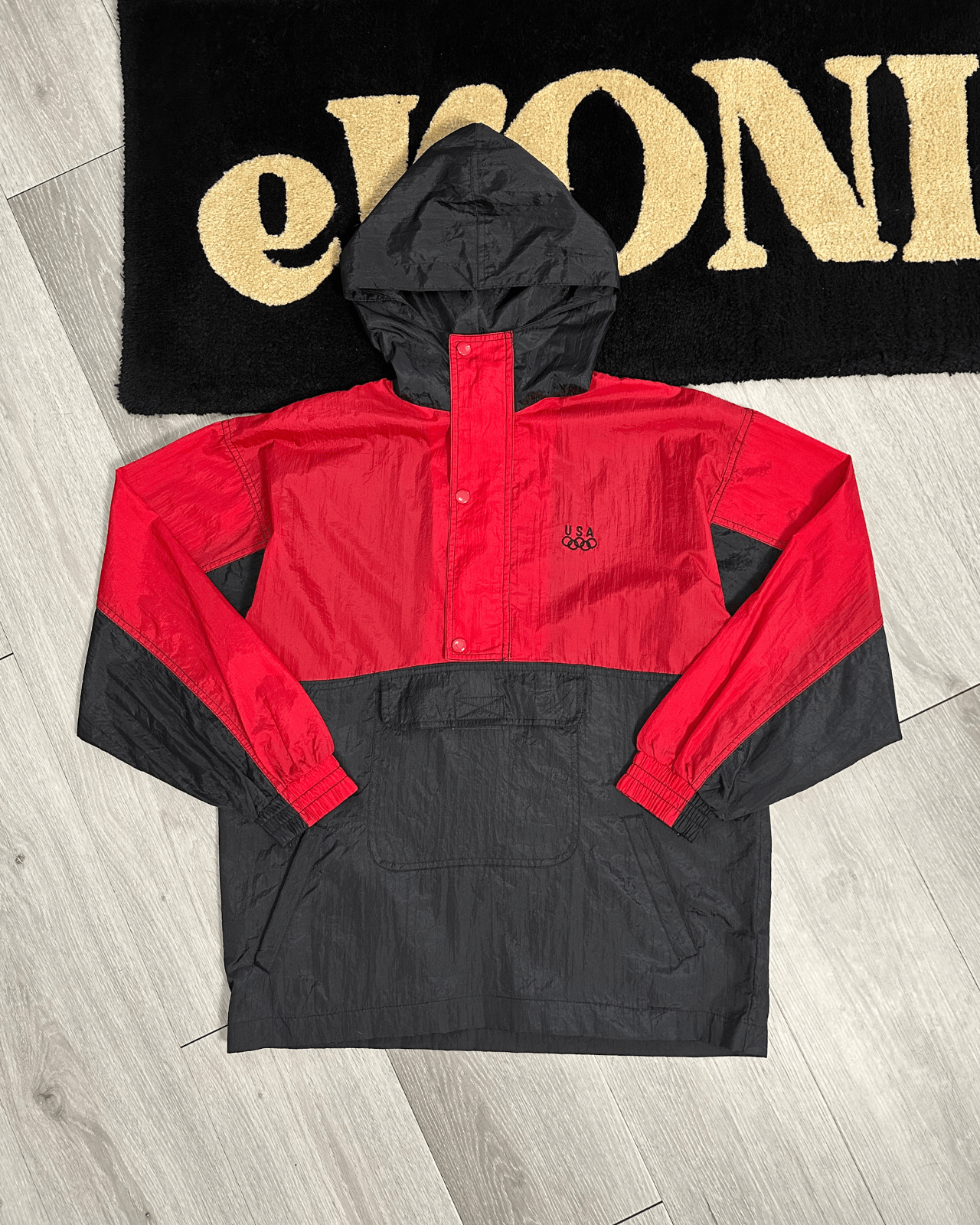 USA Olympics × Vintage Vintage USA Olympics 1/2 Zip Windbreaker Jacket - Size XL Size US XL / EU 56 / 4 - 1 Thumbnail