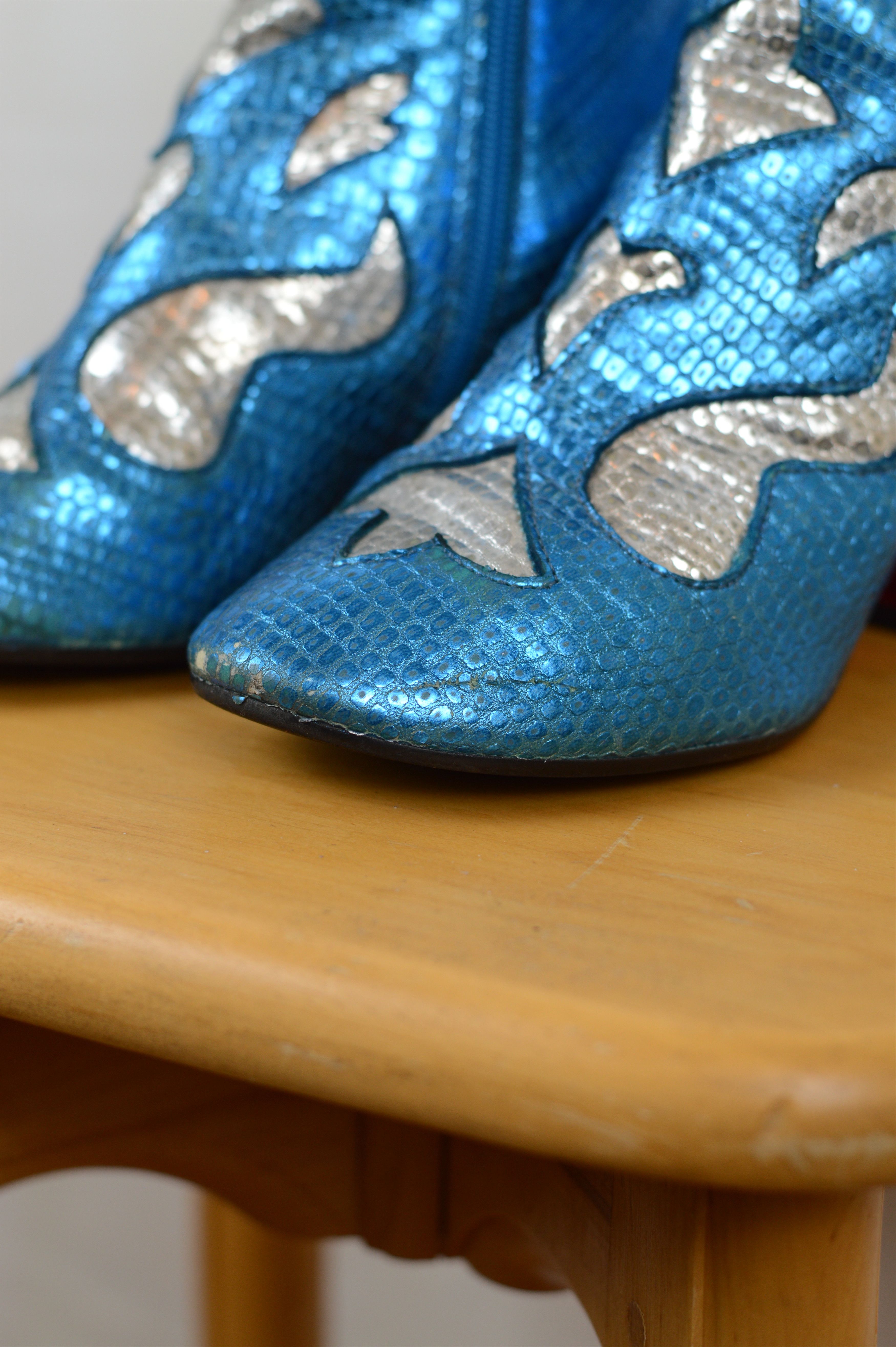 Maison Margiela MM6 Maison Martin Margiela Snakeskin Leather Ankle Boots Size US 5.5 / IT 35.5 - 6 Thumbnail