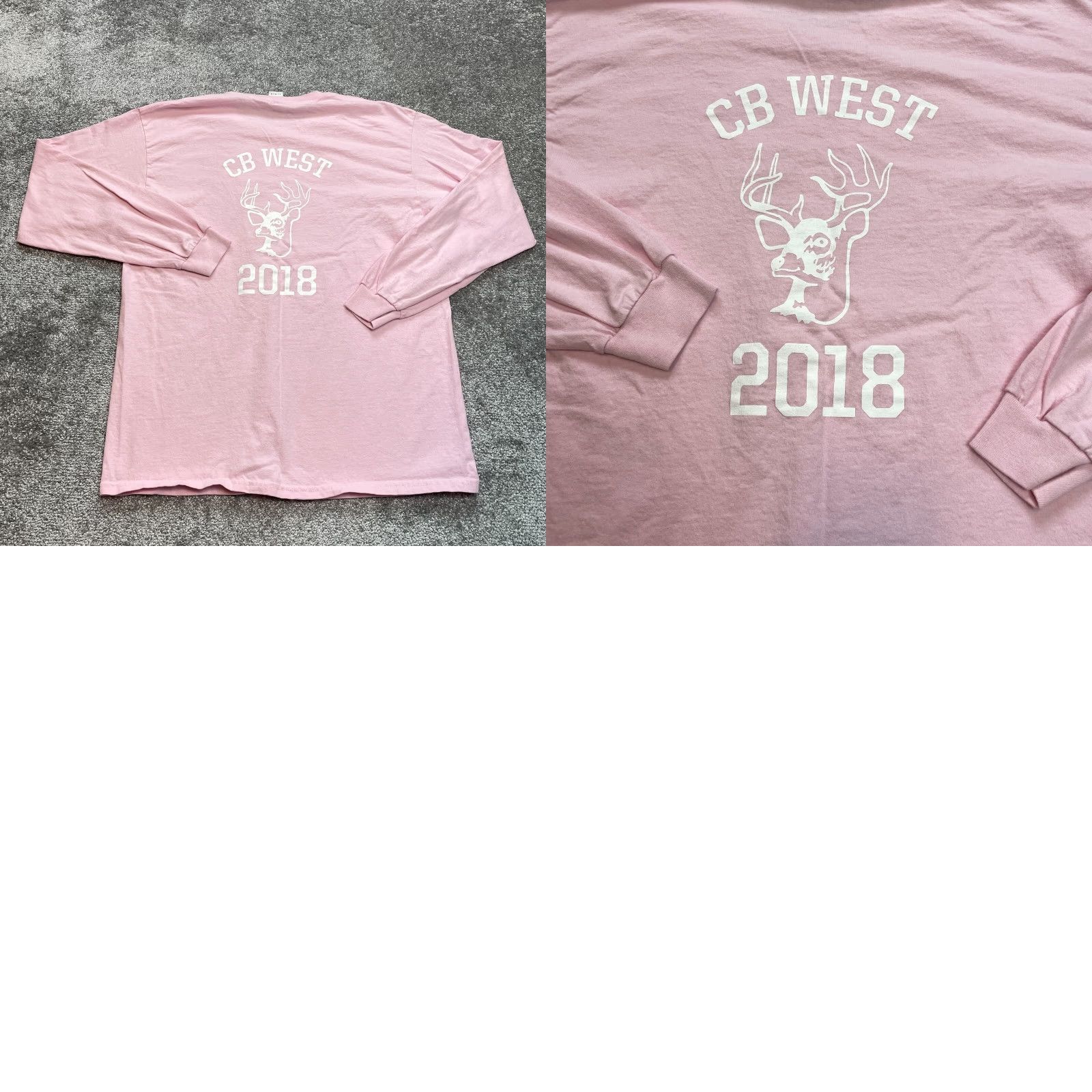 Gildan Gildan Ultra Cotton Shirt Mens Large Out Pink the Enemy Football Seam CB West Skull Size US L / EU 52-54 / 3 - 8 Thumbnail
