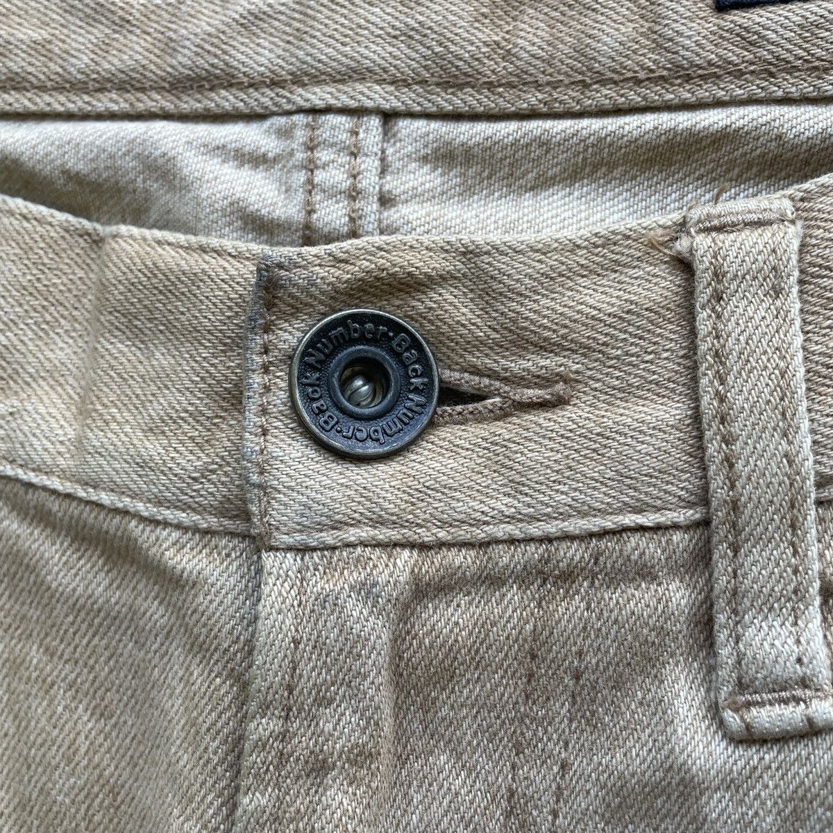 Japanese Brand W33 Vintage Back Number Jeans Distressed Faded Ripped Pants Size US 33 - 6 Thumbnail