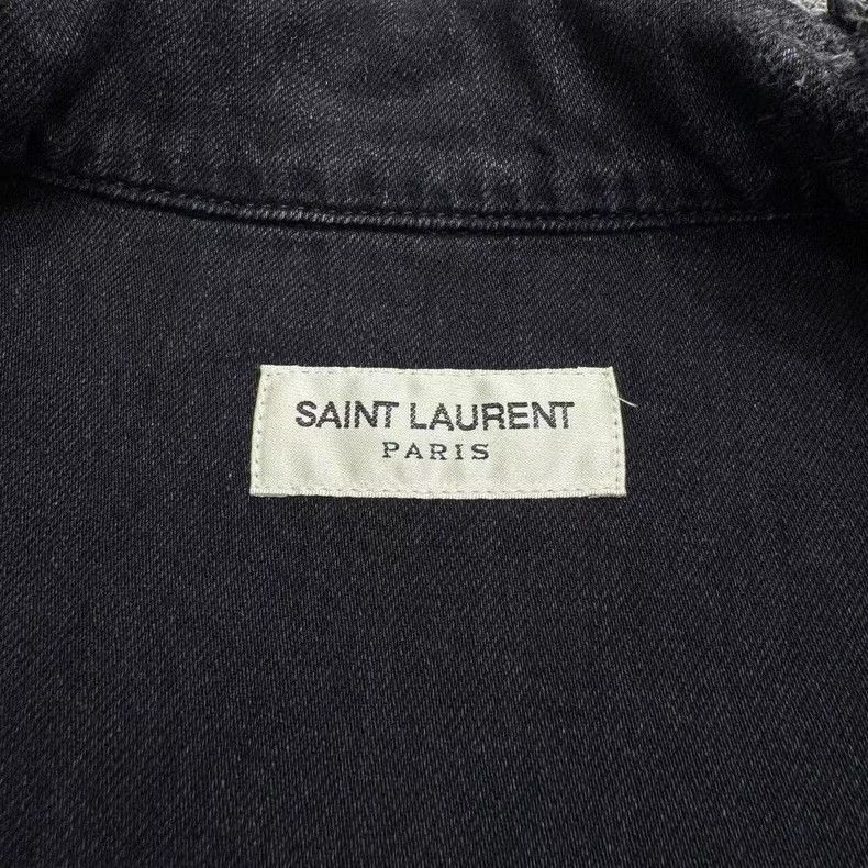 Saint Laurent Paris Saint Laurent Paris Distressed Denim Jacket with Vintage W Size US M / EU 48-50 / 2 - 4 Thumbnail