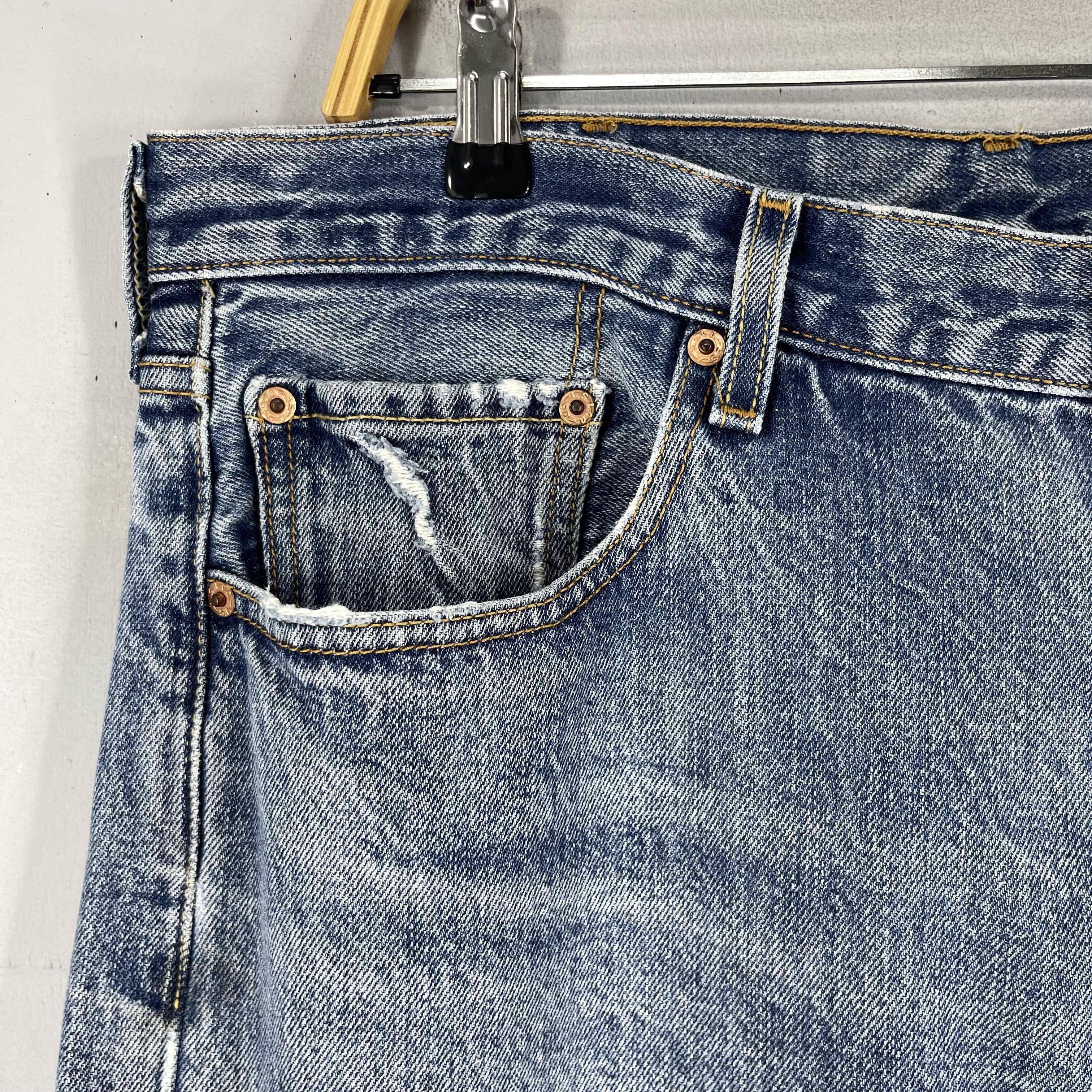 Levi's × Vintage W38 L34 Vintage Levis 501 Distressed Reinforced Dirty Jeans Size US 38 / EU 54 - 3 Thumbnail