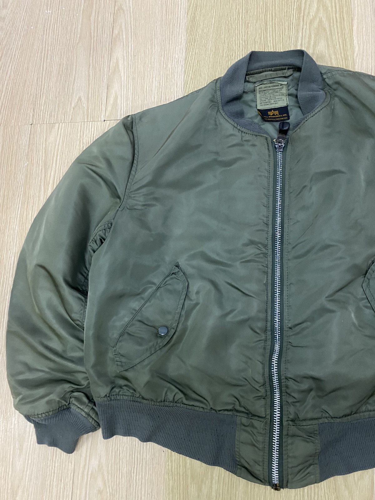 Alpha Industries Vintage 80’s Alpha Industries MA-1 flight jacket Size US XL / EU 56 / 4 - 3 Thumbnail