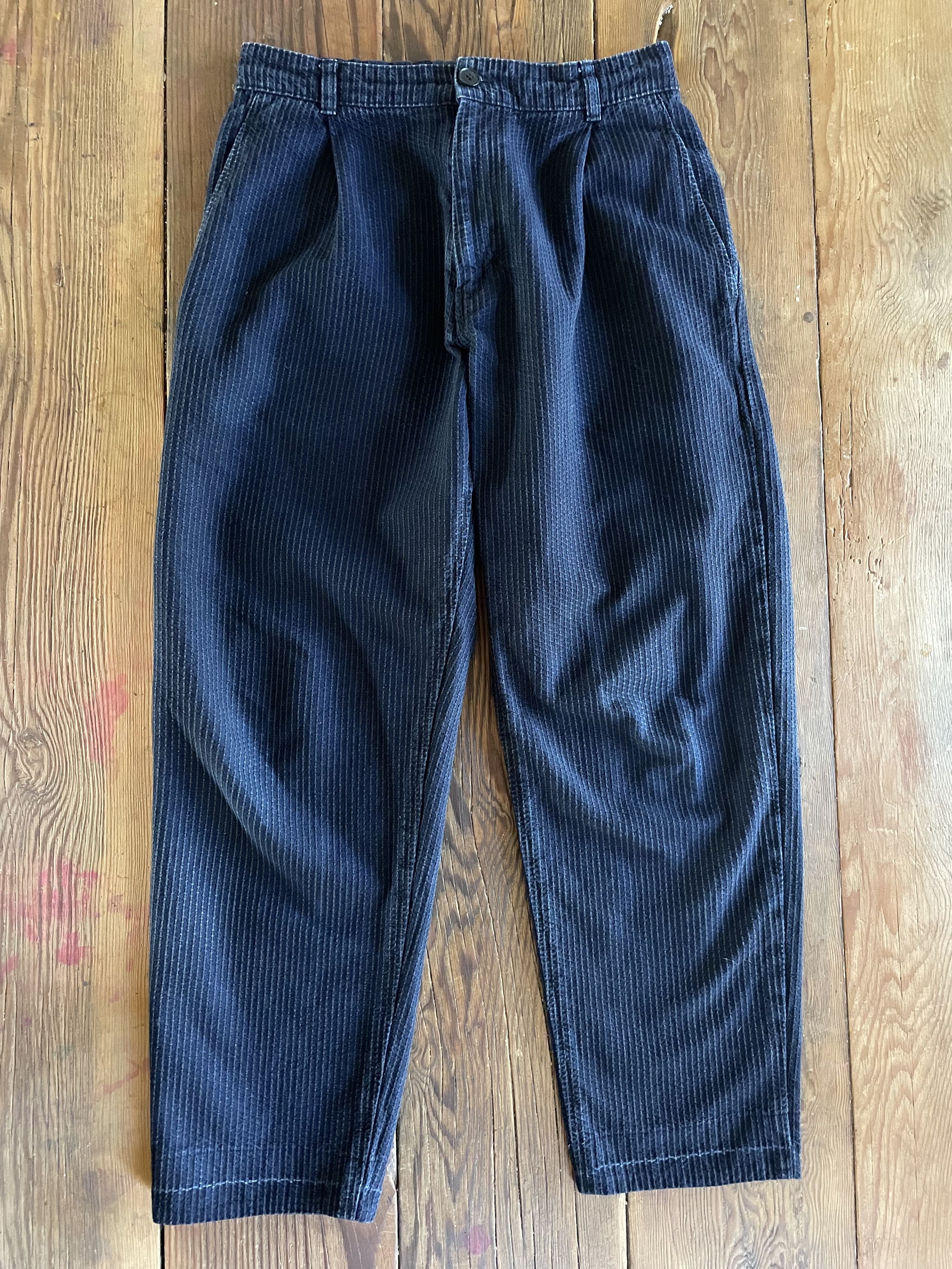 image of Blue Blue Japan Indigo Sashiko Stitch Easy Tapered Pants, Men's (Size 30)