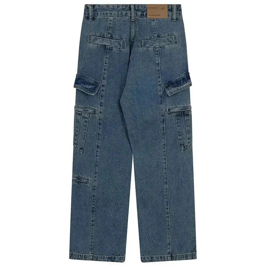 Japanese Brand Harajuku Streetwear Pockets Baggy Jeans Size US 32 / EU 48 - 6 Thumbnail
