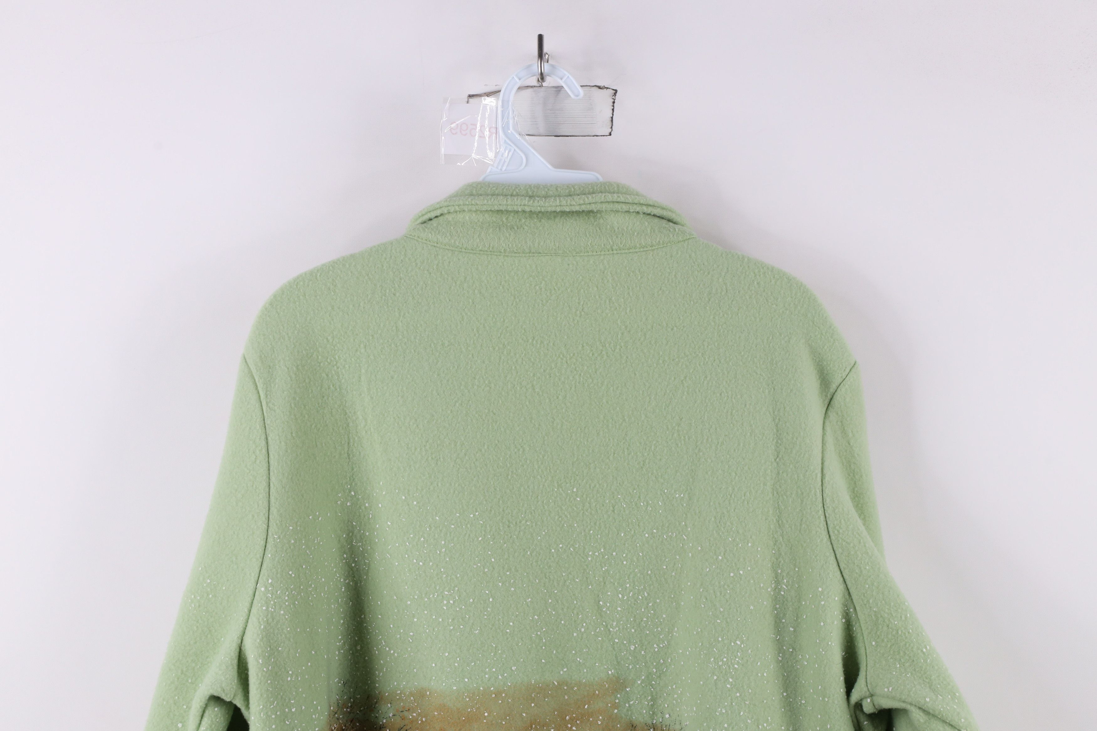 Vintage Vintage 90s Streetwear Print Christmas Horse Fleece Jacket Size L / US 10 / IT 46 - 13 Thumbnail