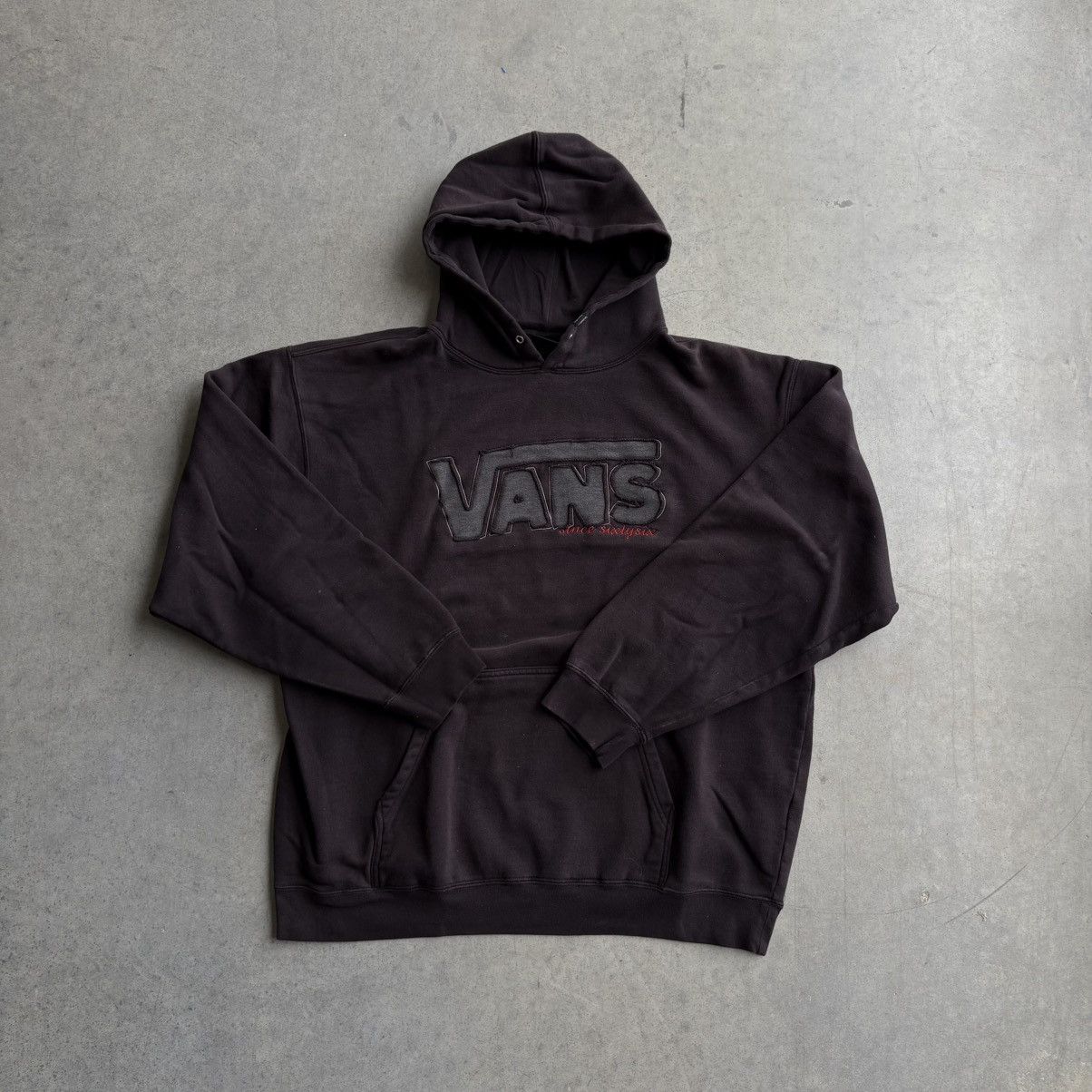 Vans Vintage Vans Black Faded Hoodie Streetwear XL Baggy Heavy Size US XL / EU 56 / 4 - 3 Thumbnail